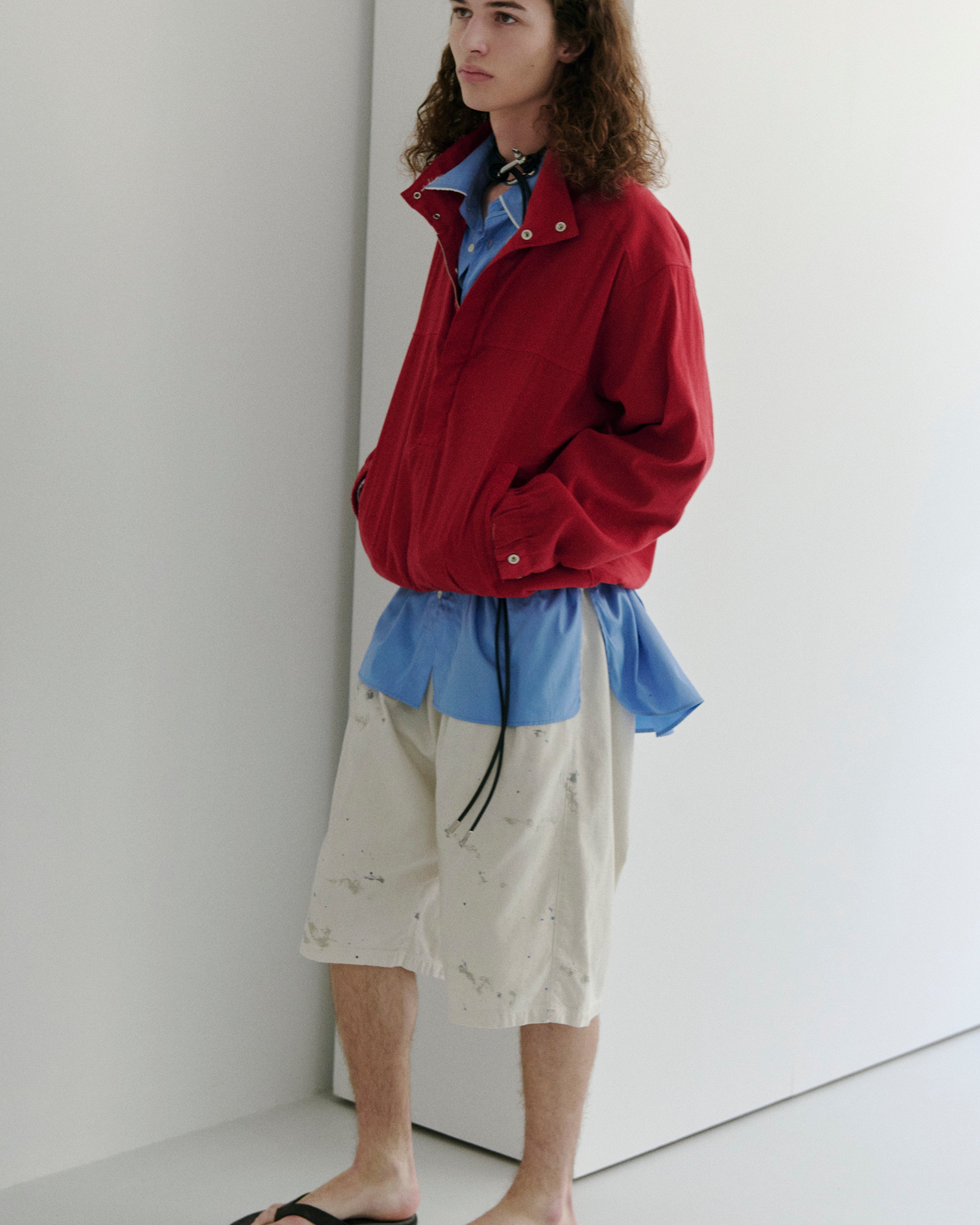L/N PULLOVER SHIRT(RED) – ANCELLM