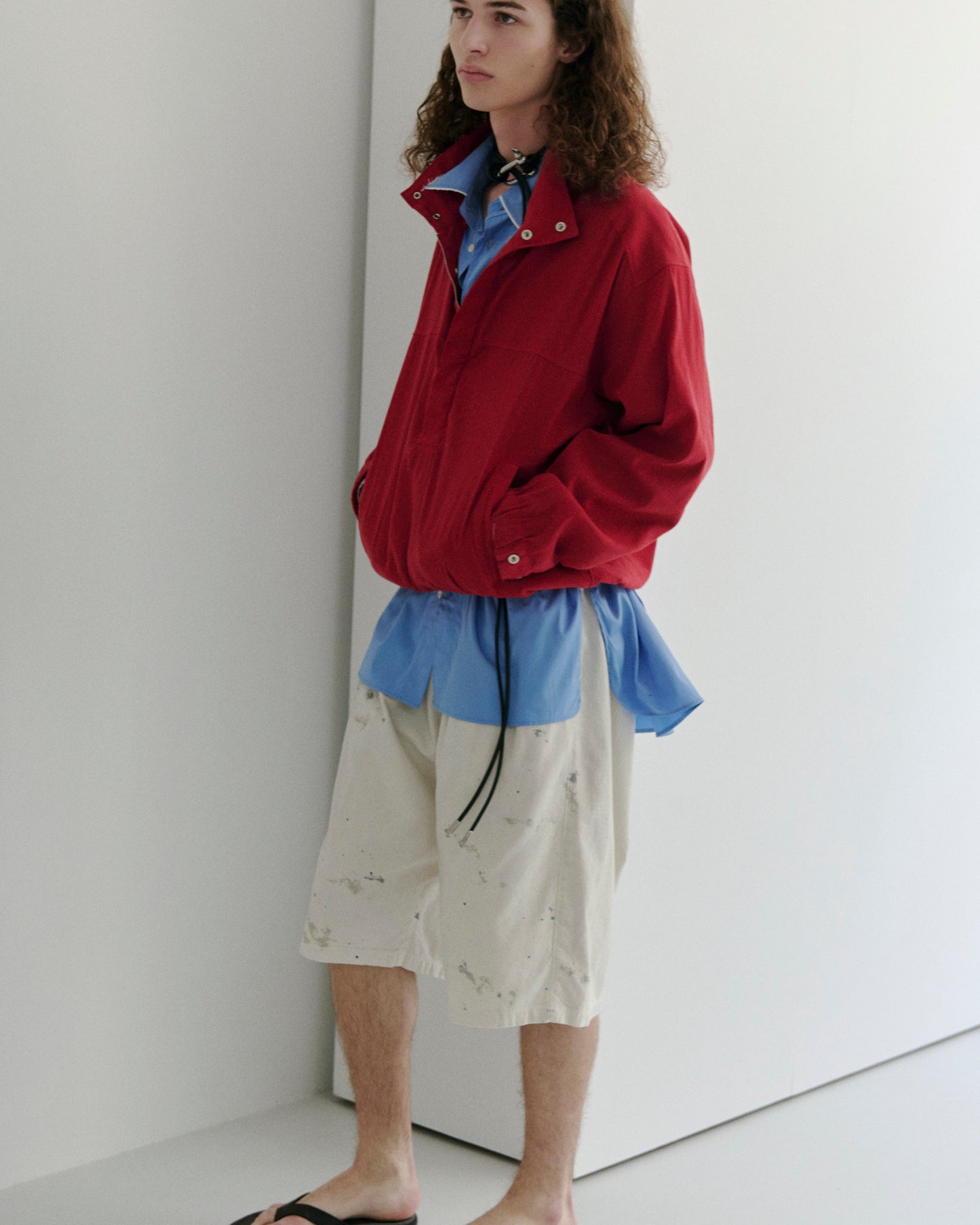 C/R DUCK SHORT PANTS(WHITE)