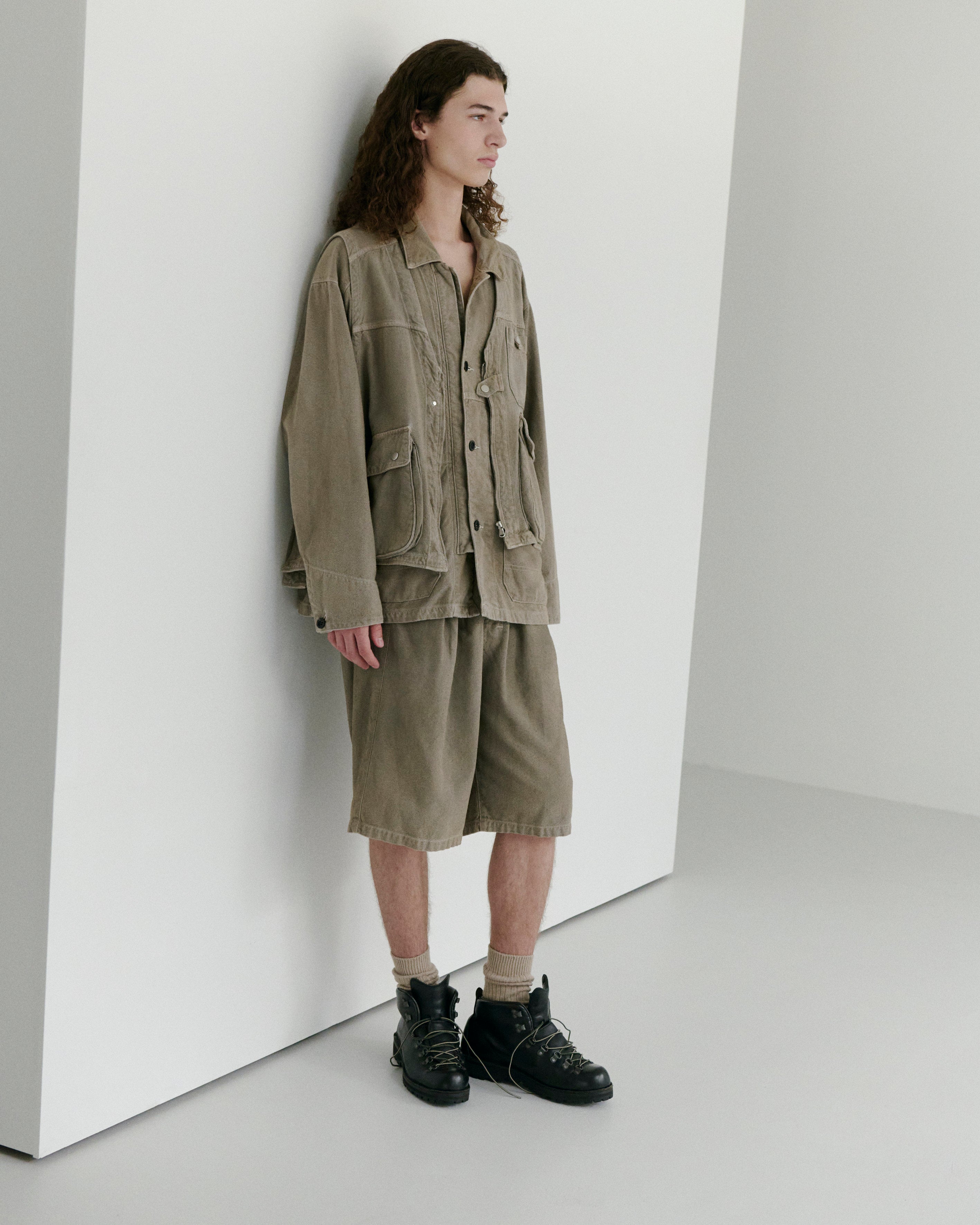 C/R DUCK UTILITY VEST(GREIGE) – ANCELLM