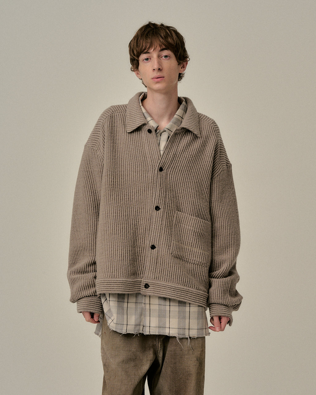 アンセルム WOOL CORDUROY WORK SHIRT JACKET WOOL CORDUROY WORK SHIRT JACKET(BLACK) – ANCELLM