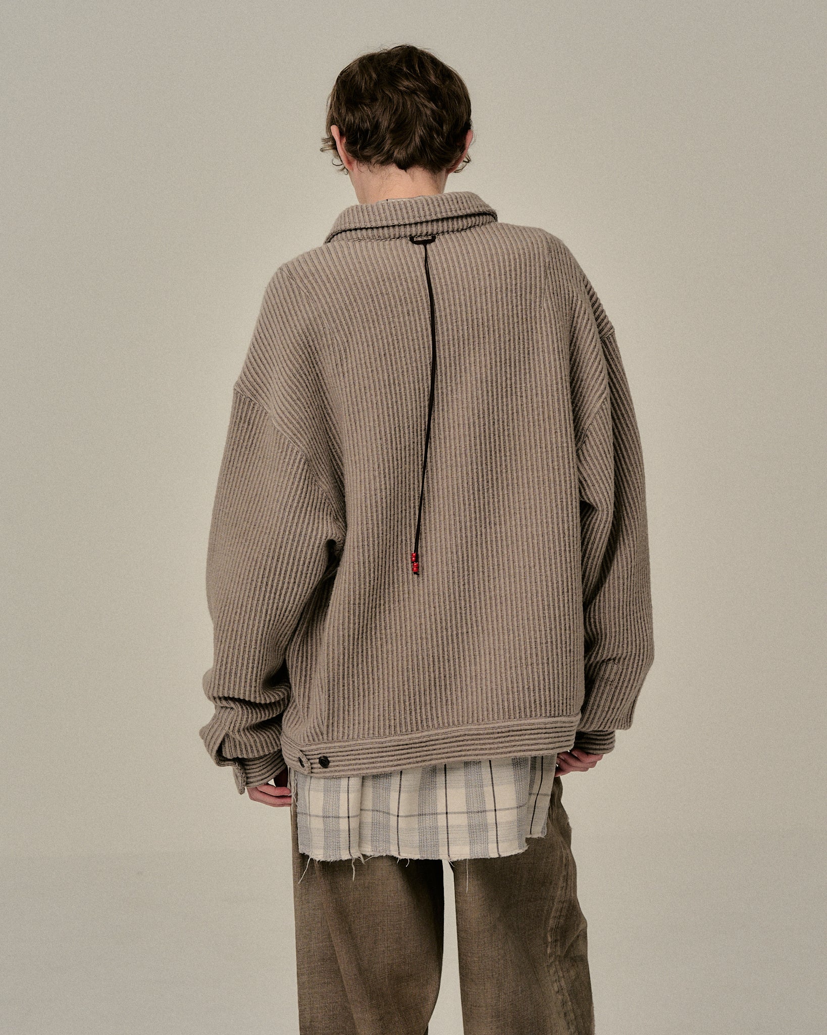 WOOL CORDUROY WORK SHIRT JACKET(SAND) – ANCELLM