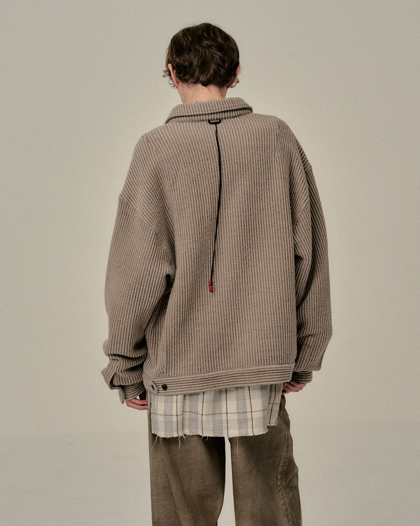 WOOL CORDUROY WORK SHIRT JACKET(SAND)