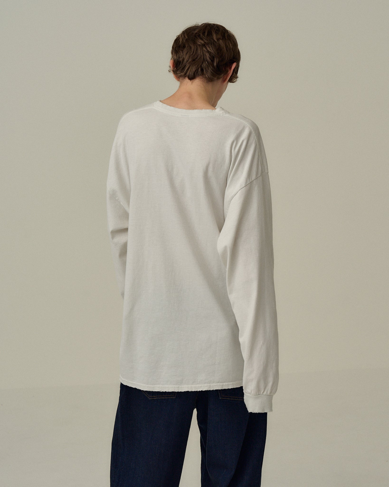 BRIDGE L/S T-SHIRT(WHITE) – ANCELLM