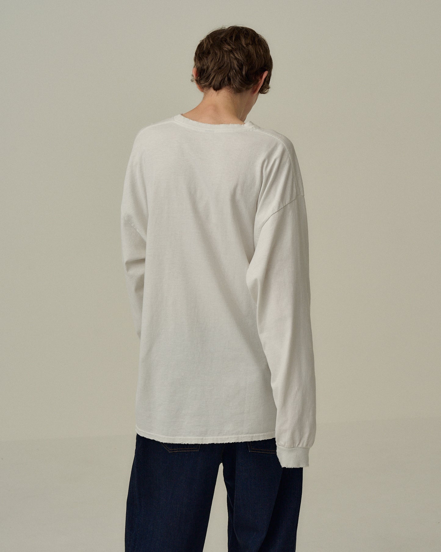 BRIDGE L/S T-SHIRT(WHITE)