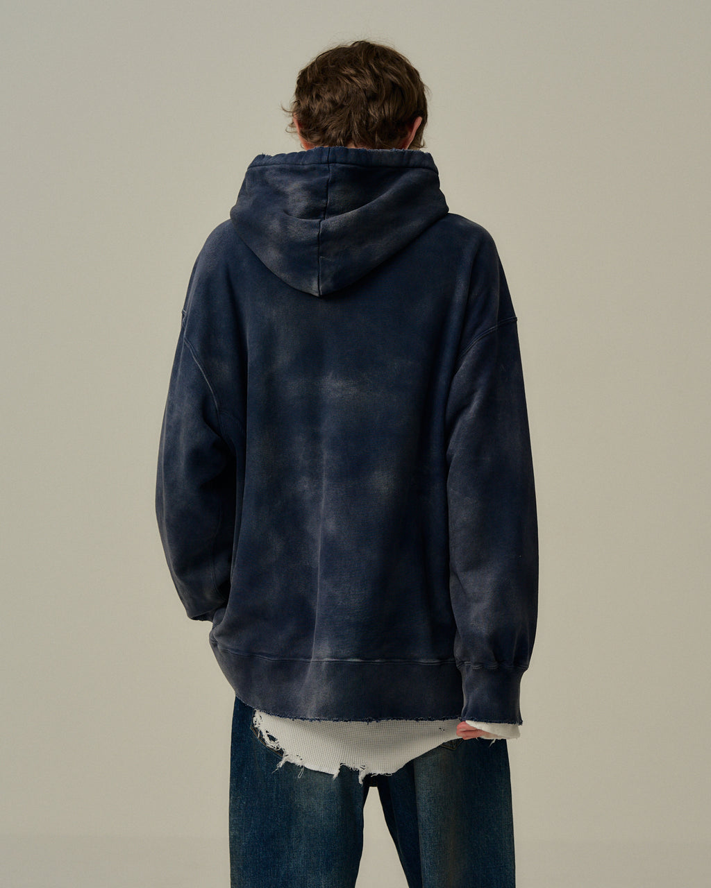 SWITCHING HOODIE(D.PURPLE)