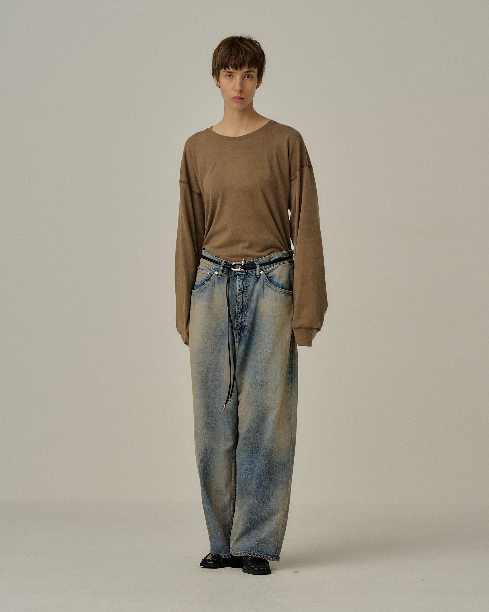 LEATHER ROPE BELT (BLACK) – ANCELLM