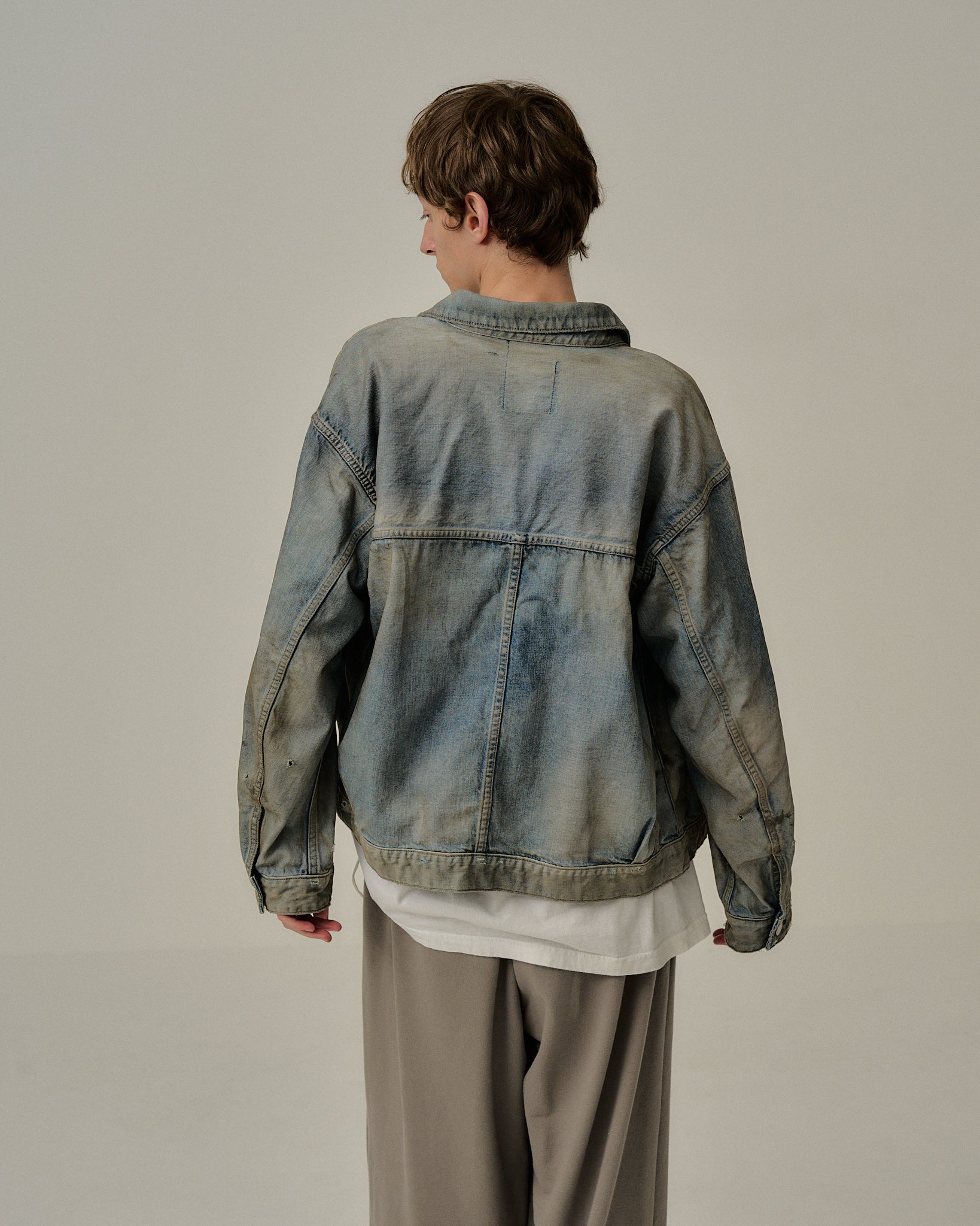 AGING DENIM JACKET(INDIGO) – ANCELLM