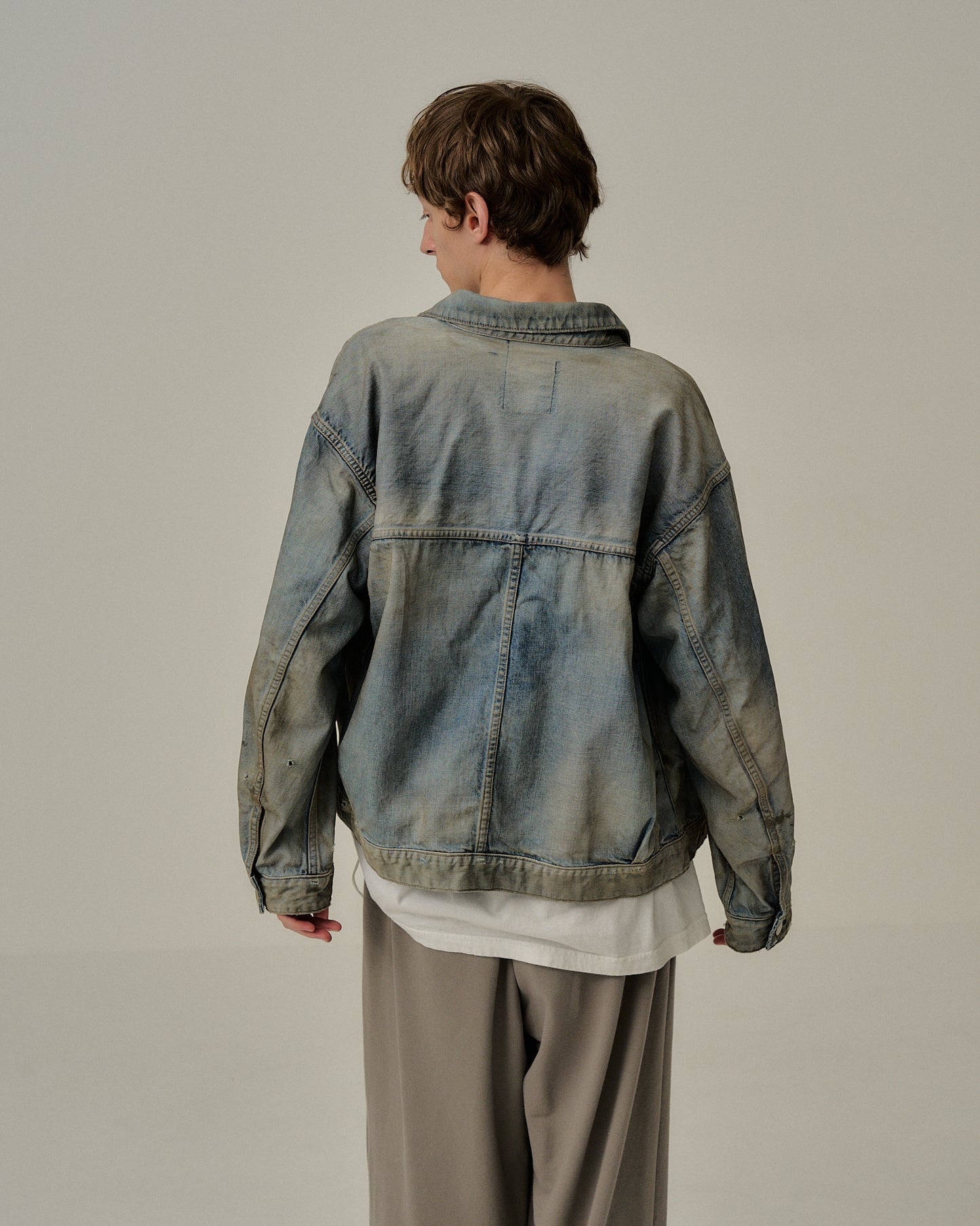 AGING DENIM JACKET(INDIGO)
