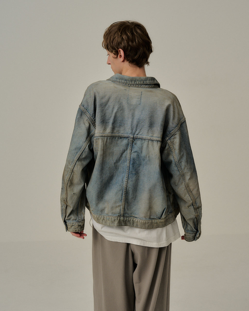 AGING DENIM JACKET(INDIGO)