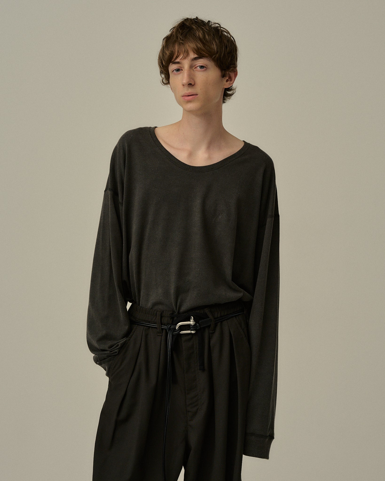 UNEVENNESS type-U LS T-SHIRT(BLACK) – ANCELLM