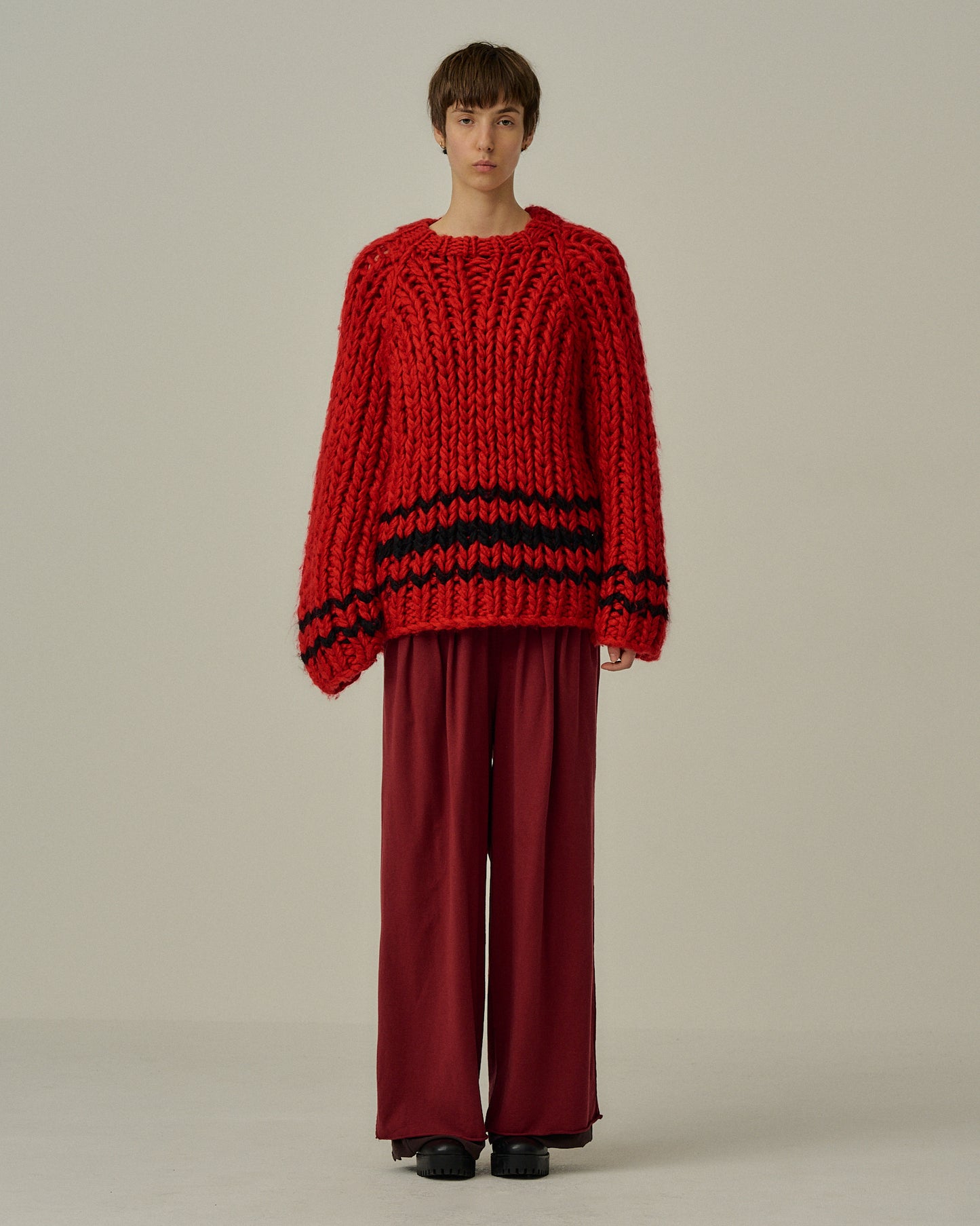 CHUNKY KNIT(RED)