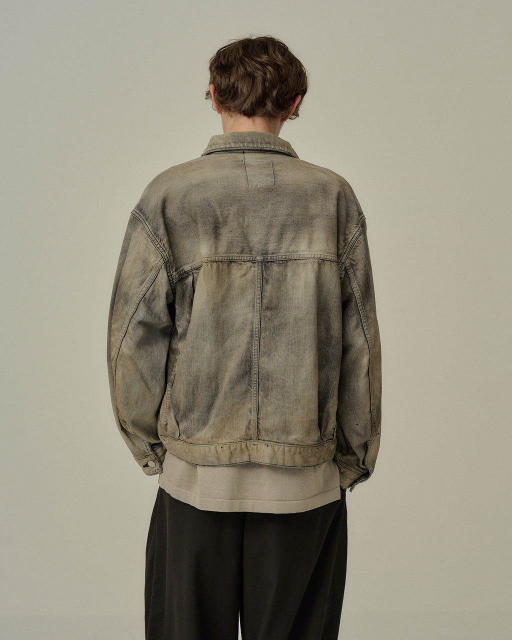 AGING DENIM JACKET(BLACK)
