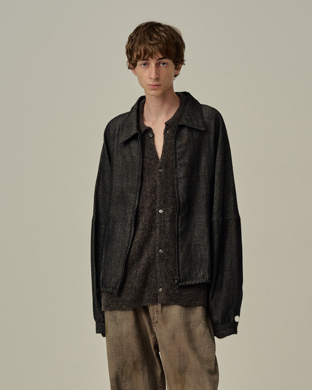 ジャケット・アウター uL'AUBEBLANC Constructive Wool Short Constructive Wool Short coat – L'AUBE BLANC