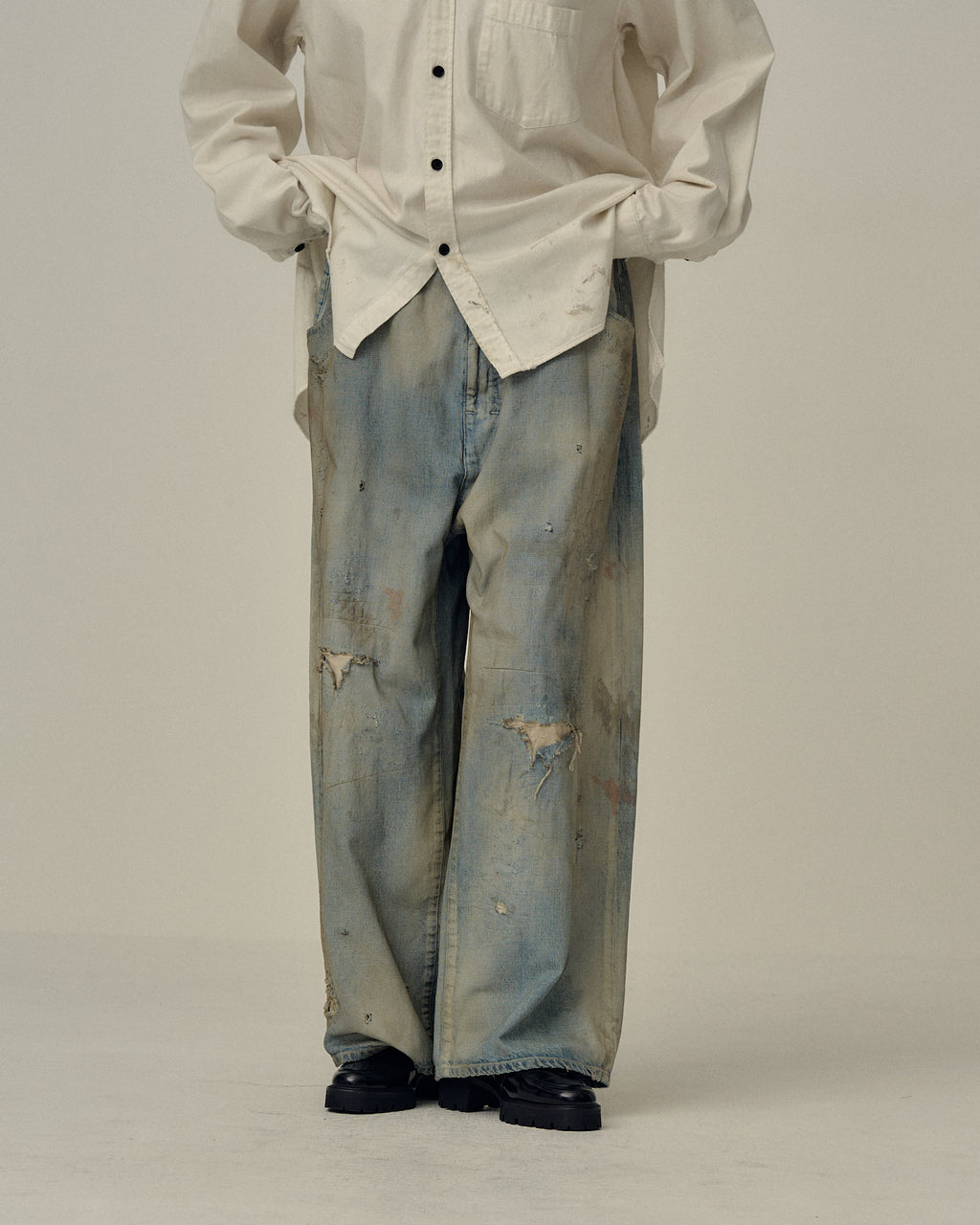 パンツ 25aw ANCELLM #04 AGING01 INDIGO 1 04 AGING01(INDIGO) – ANCELLM