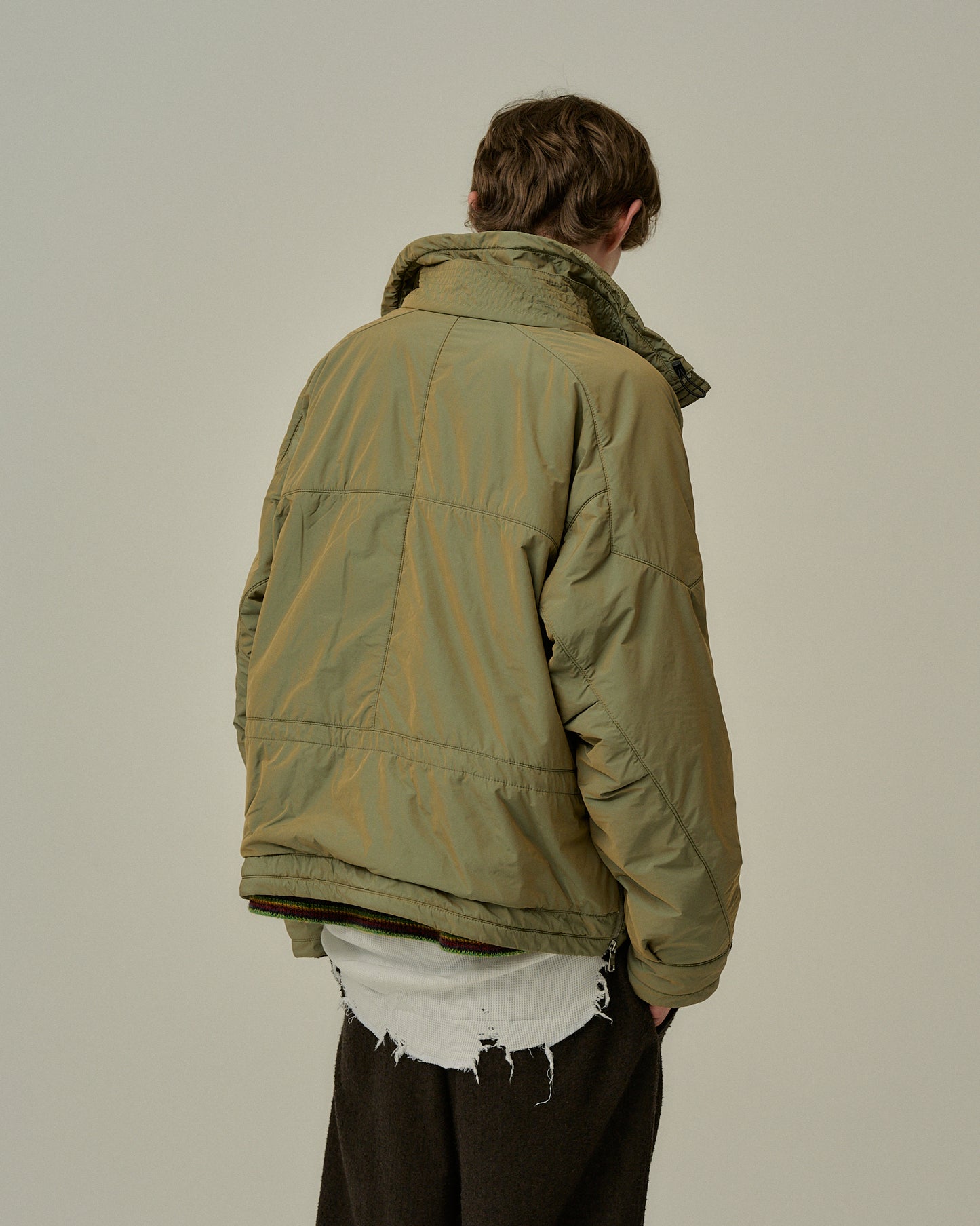 PADDING PULLOVER JACKET(KHAKI)