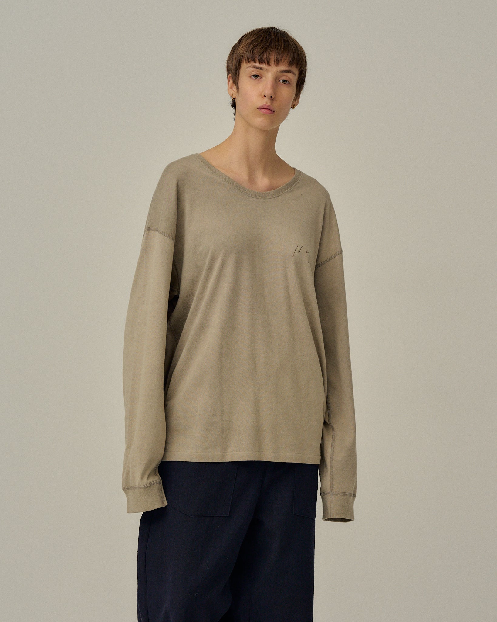UNEVENNESS type-U LS T-SHIRT(GRAY) – ANCELLM