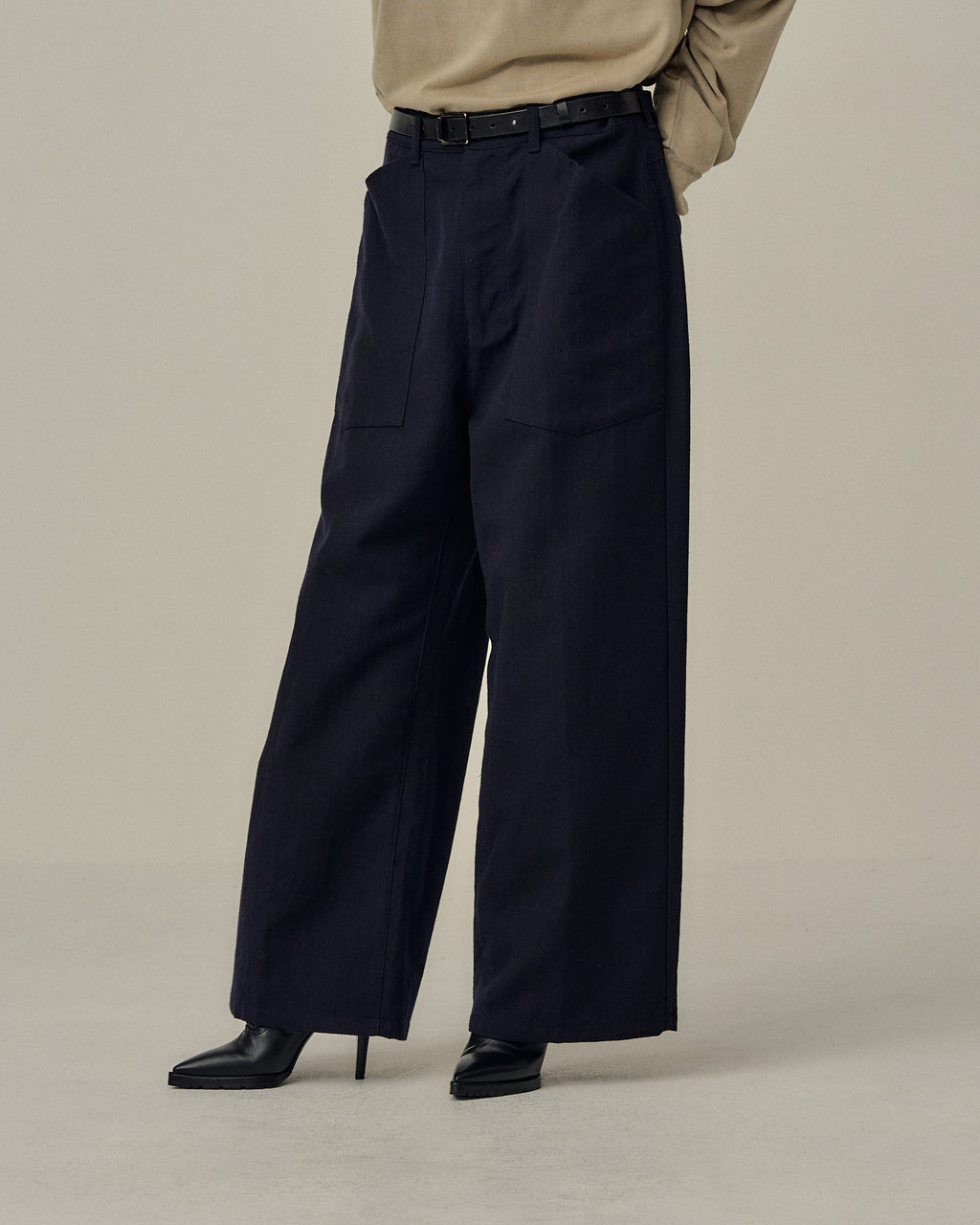 W/S BAKER PANTS(NAVY)