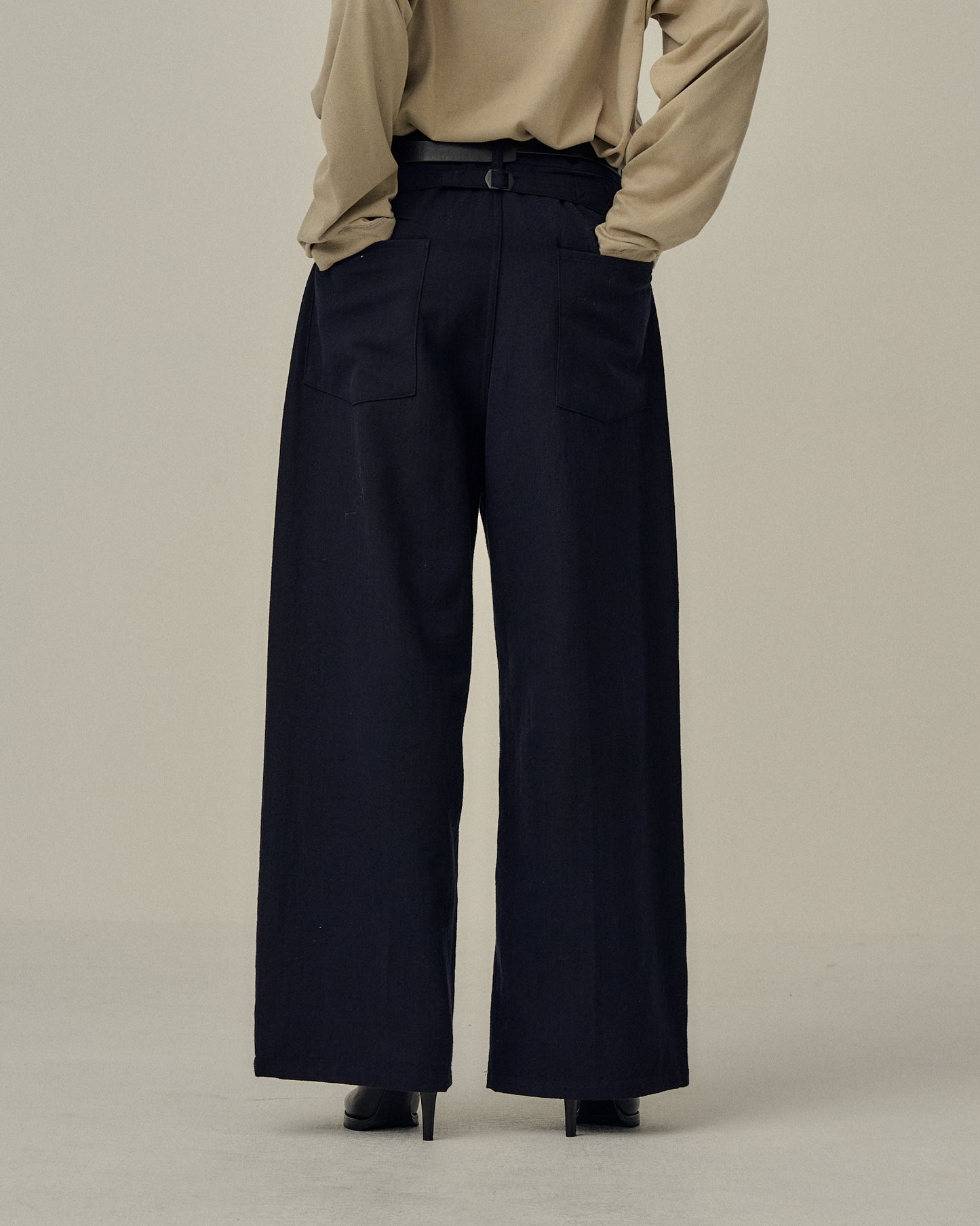 W/S BAKER PANTS(NAVY)