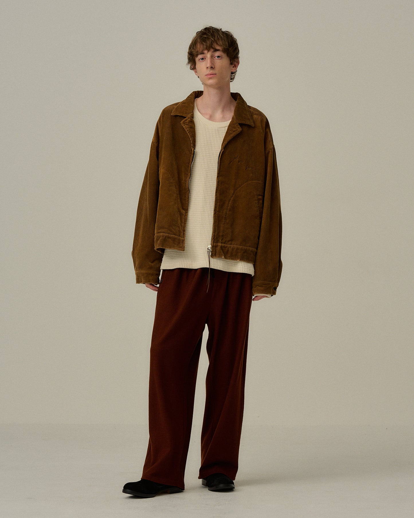 CORDUROY ZIPUP JACKET(CAMEL)
