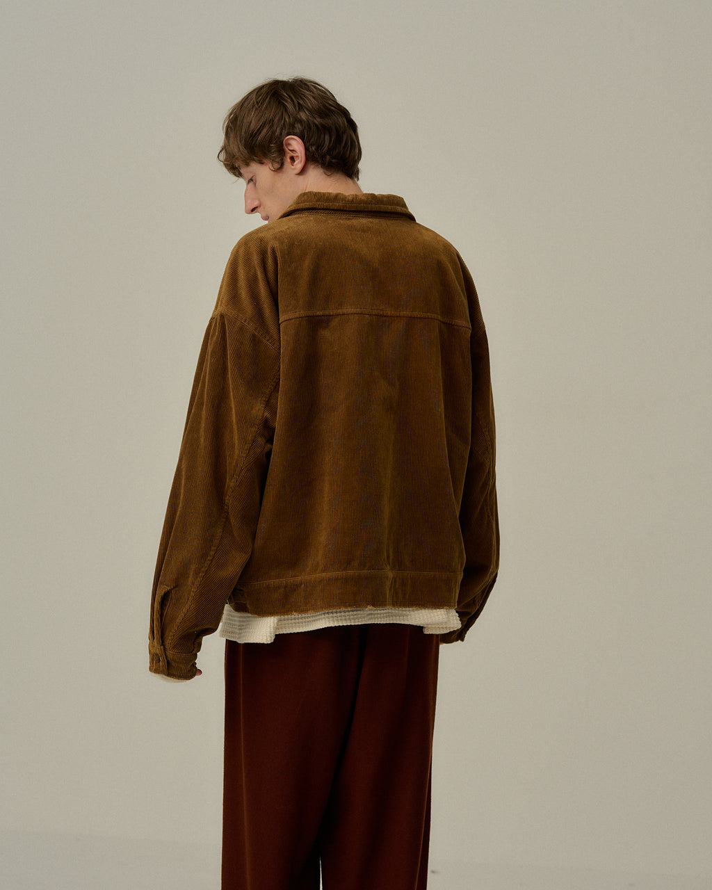 CORDUROY ZIPUP JACKET(CAMEL)