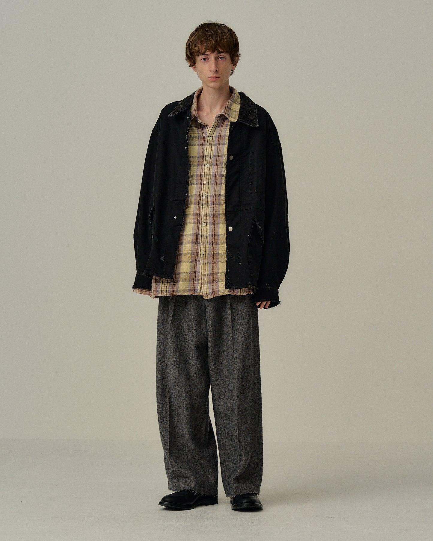 MOLESKIN WORK JACKET(BLACK)