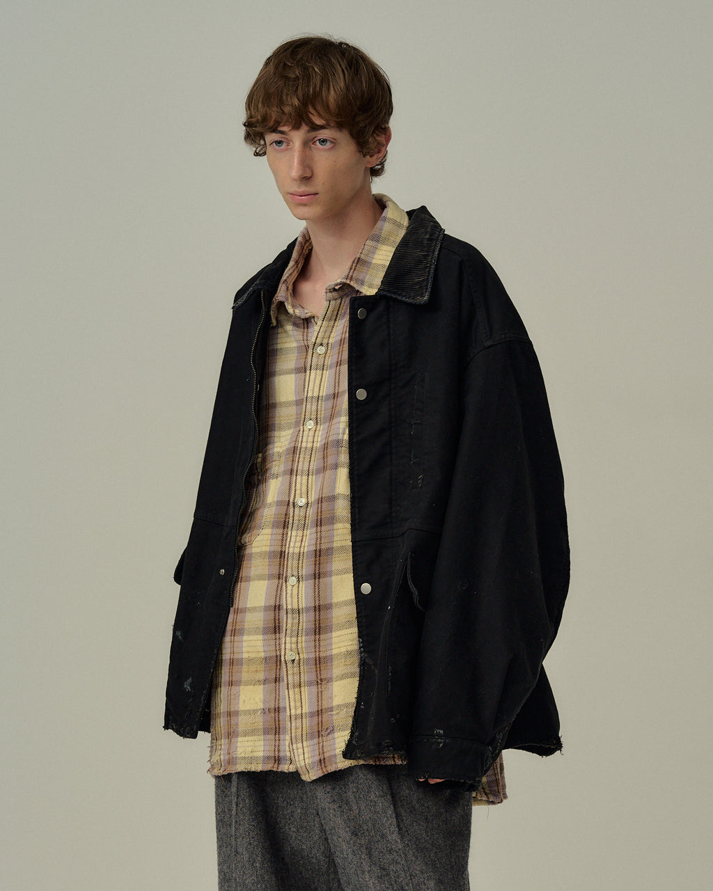 MOLESKIN WORK JACKET(BLACK) – ANCELLM