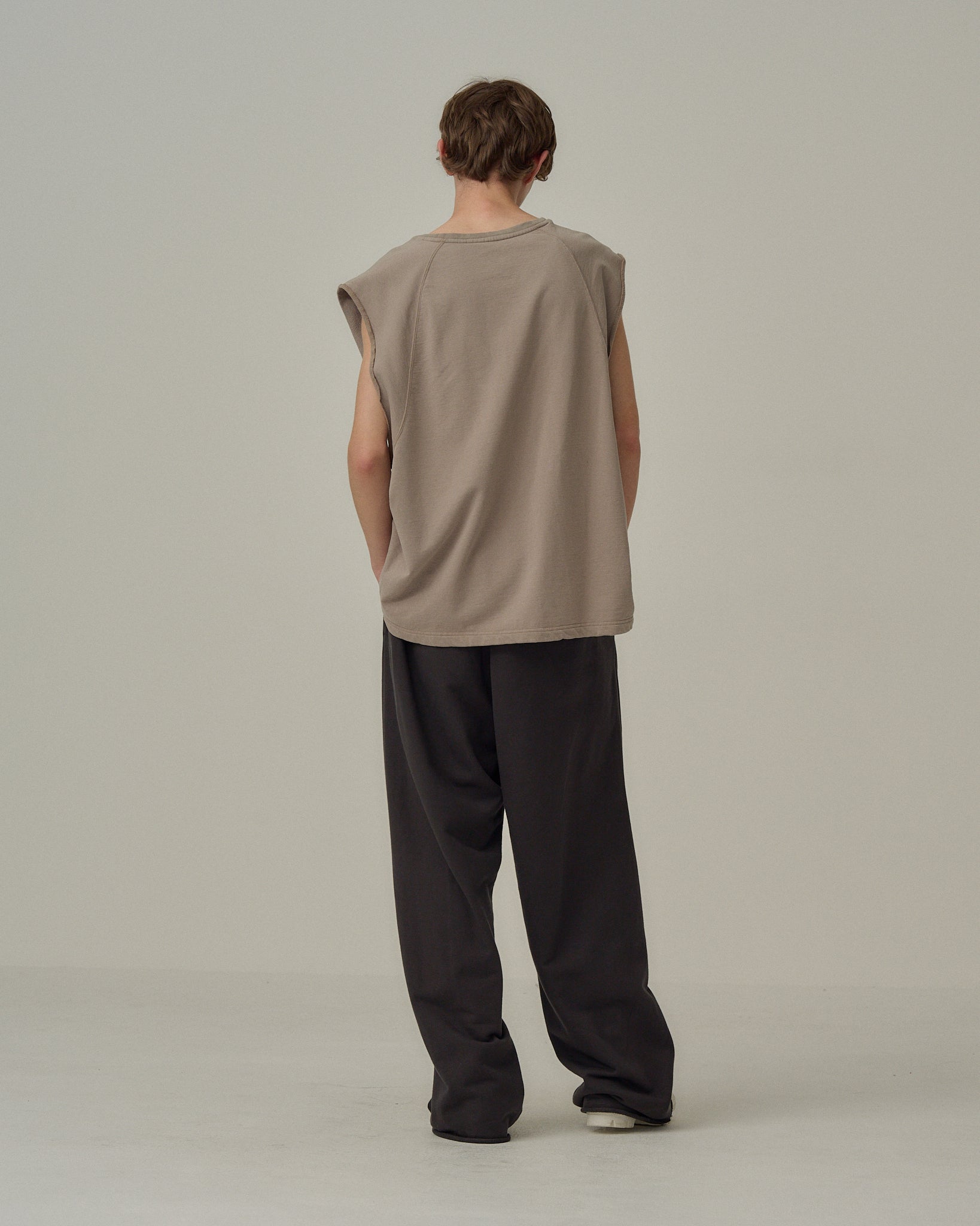 トップス ANCELLM FADED SLEEVELESS T-SHIRT BEIGE 1 FADED SLEEVELESS T-SHIRT(BEIGE) – ANCELLM