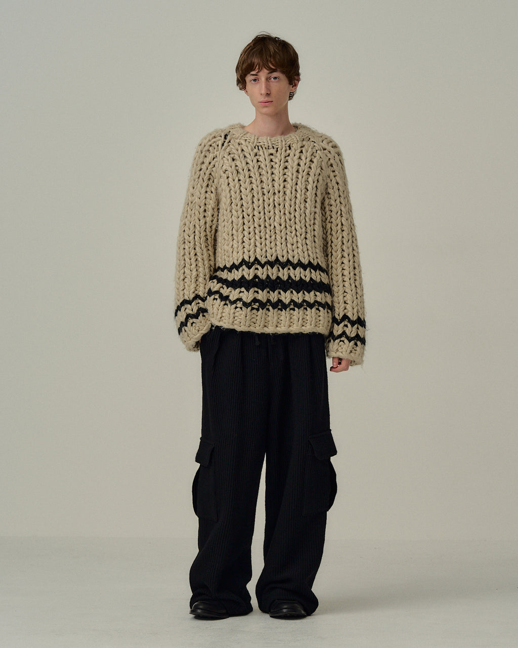 CHUNKY KNIT(BEIGE)