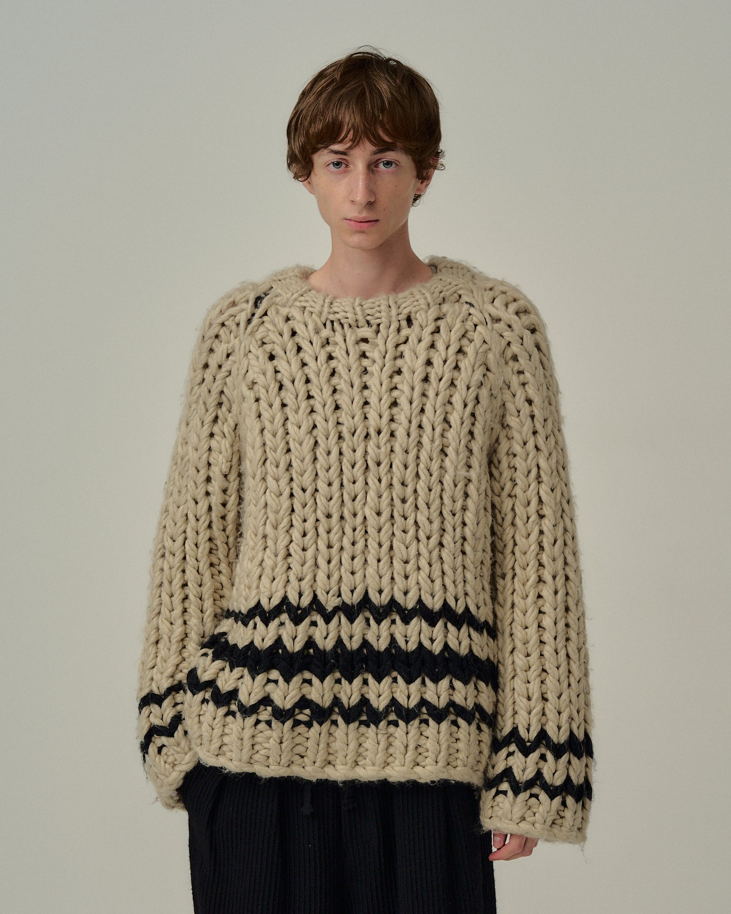 CHUNKY KNIT(BEIGE)