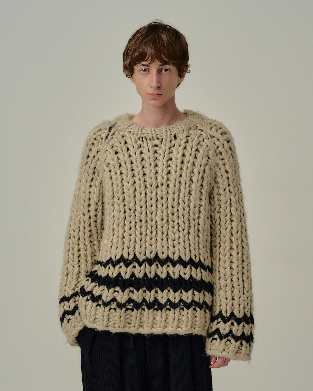 CHUNKY KNIT(BEIGE)