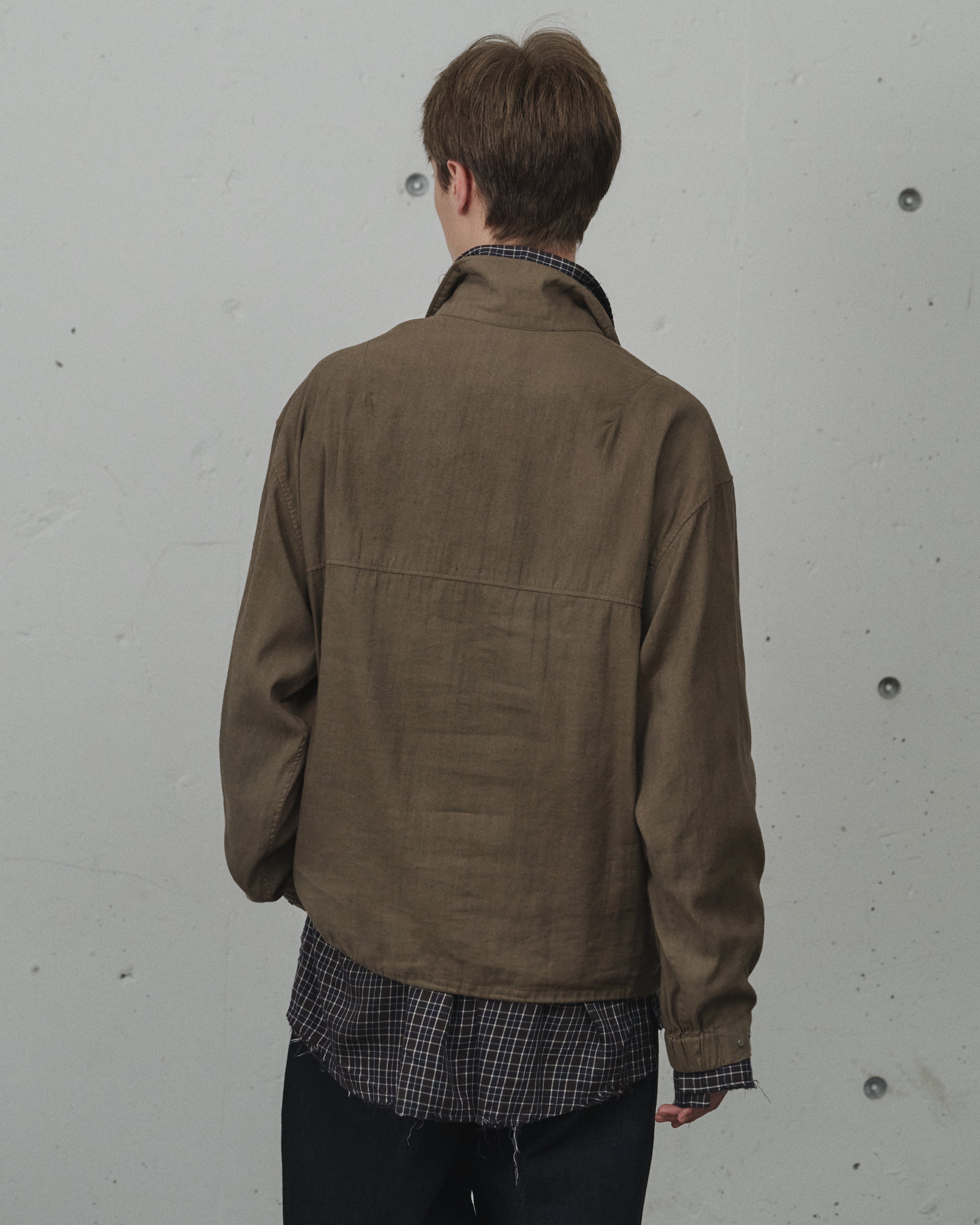 ANCELLM wool pullover shirt ブラウン ANCELLM - WOOL PULL OVER SHIRT | BROWN | シャツ | NapsNote