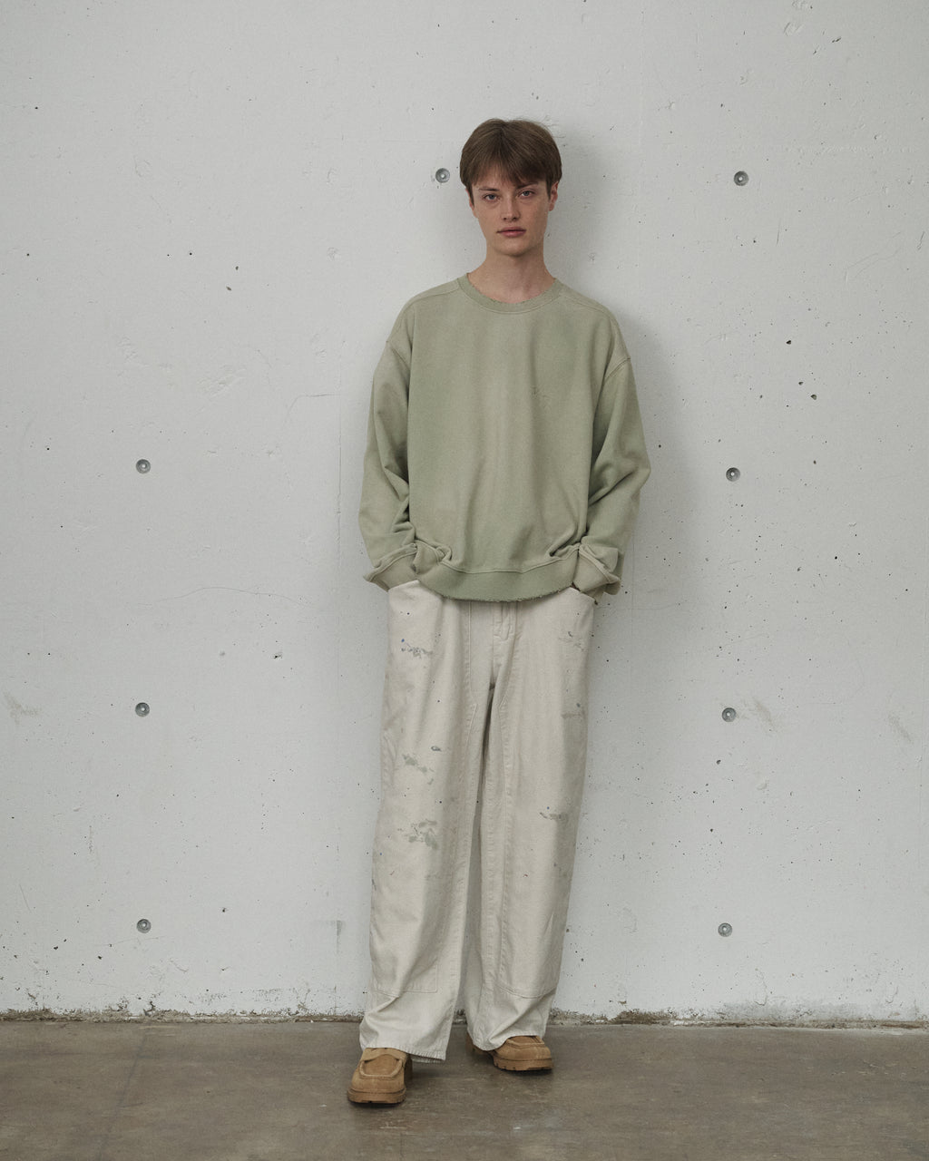 UNEVENNESS SWEAT SHIRT(GRAYMINT)