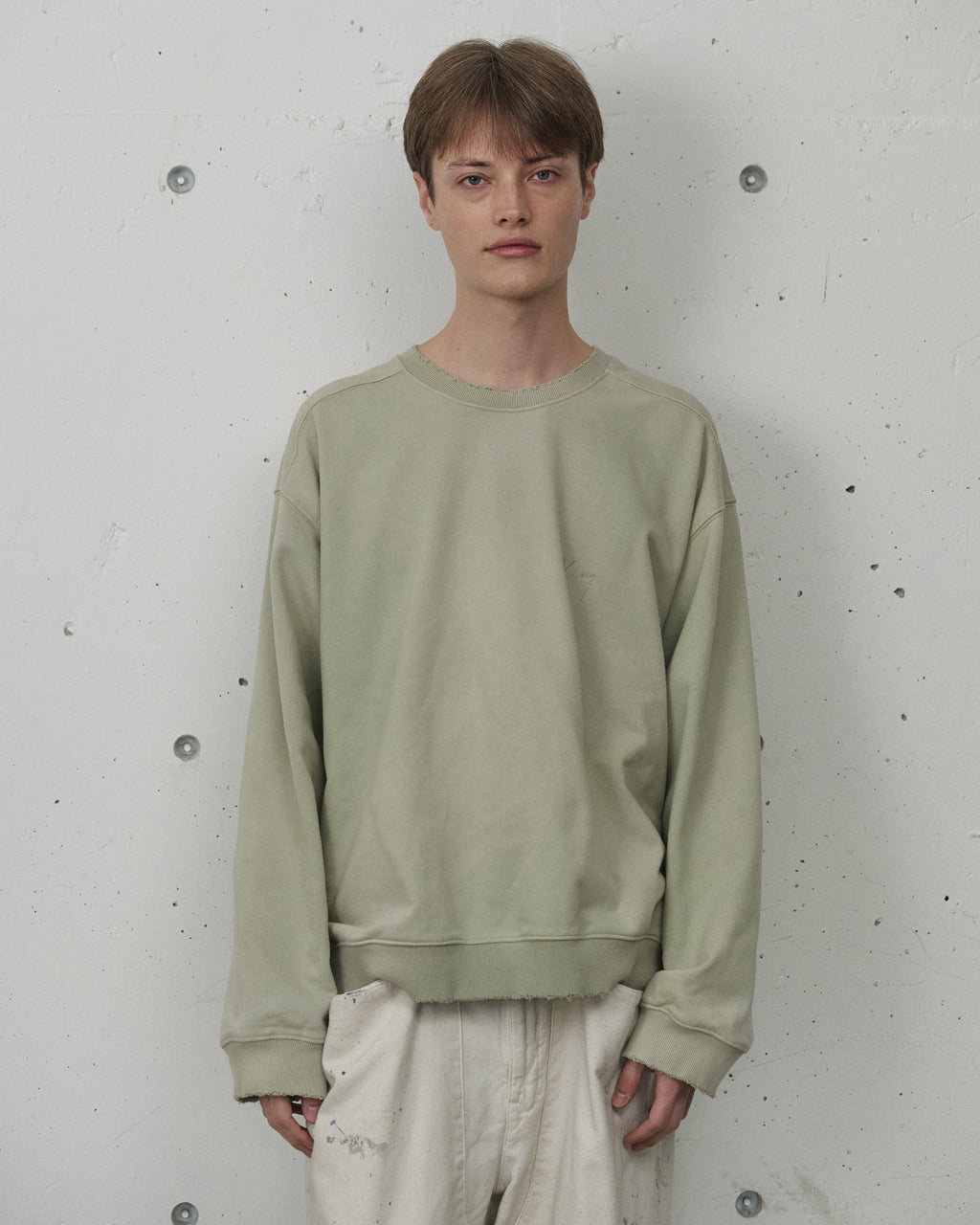 UNEVENNESS SWEAT SHIRT(GRAYMINT)