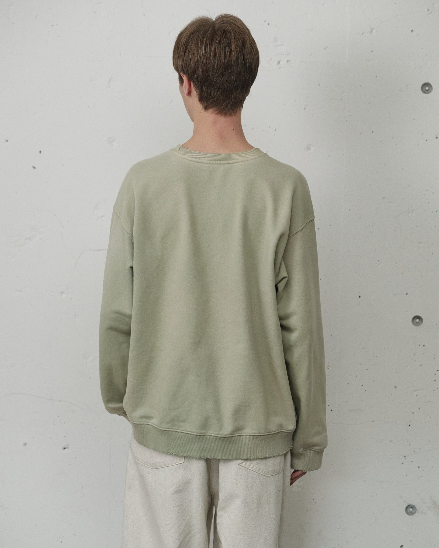 UNEVENNESS SWEAT SHIRT(GRAYMINT)