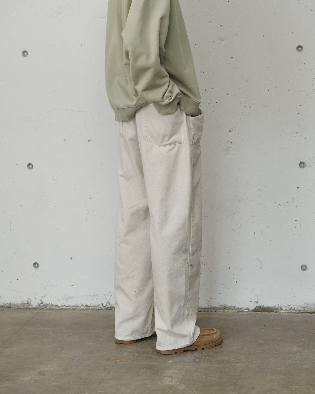 C/R DUCK DOUBLEKNEE PANTS(WHITE)