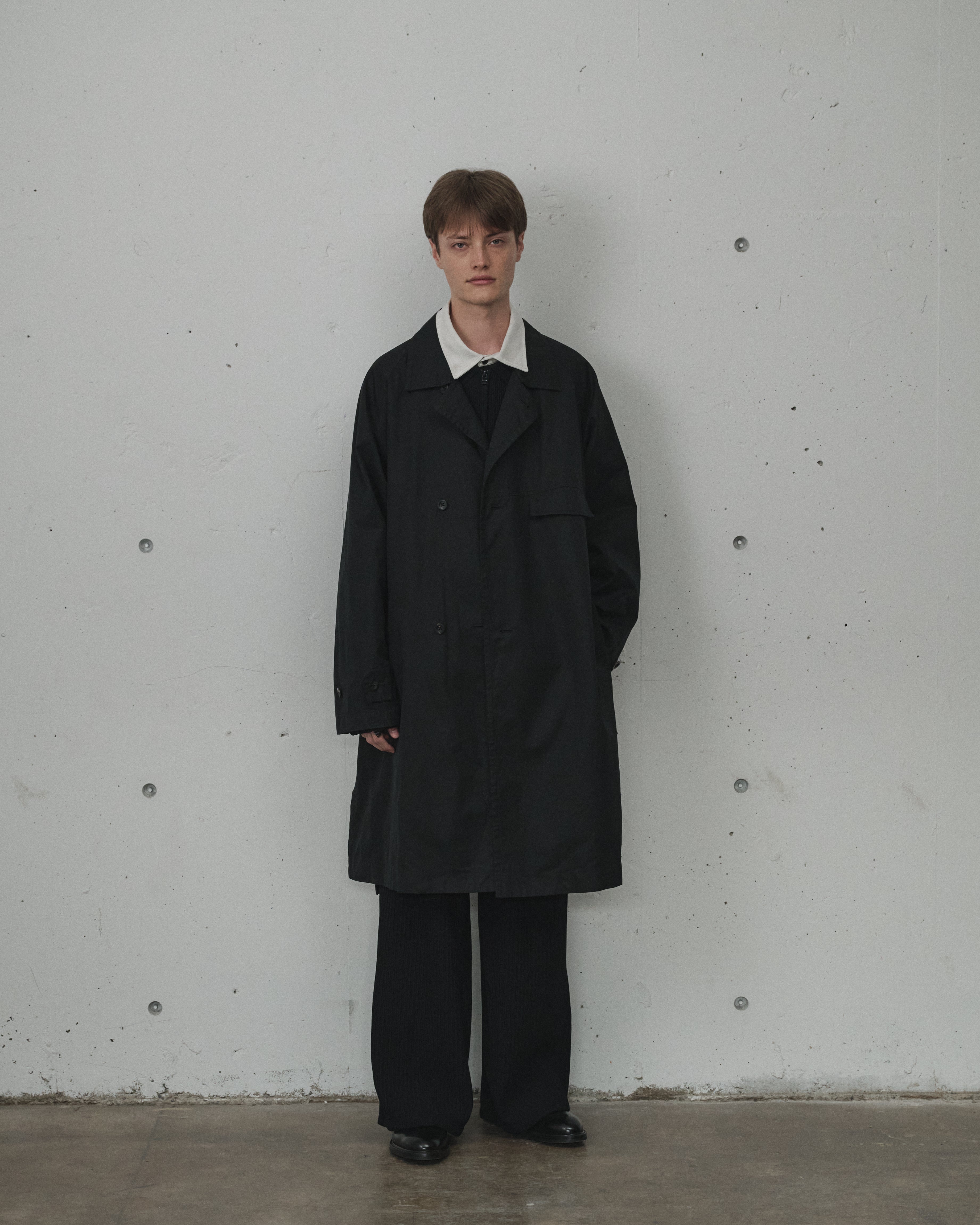 ジャケット・アウター 26ss ANCELLM SINGLE BREASTED COLLAR COAT SINGLE BREASTED COLLAR COAT(BLACK) – ANCELLM