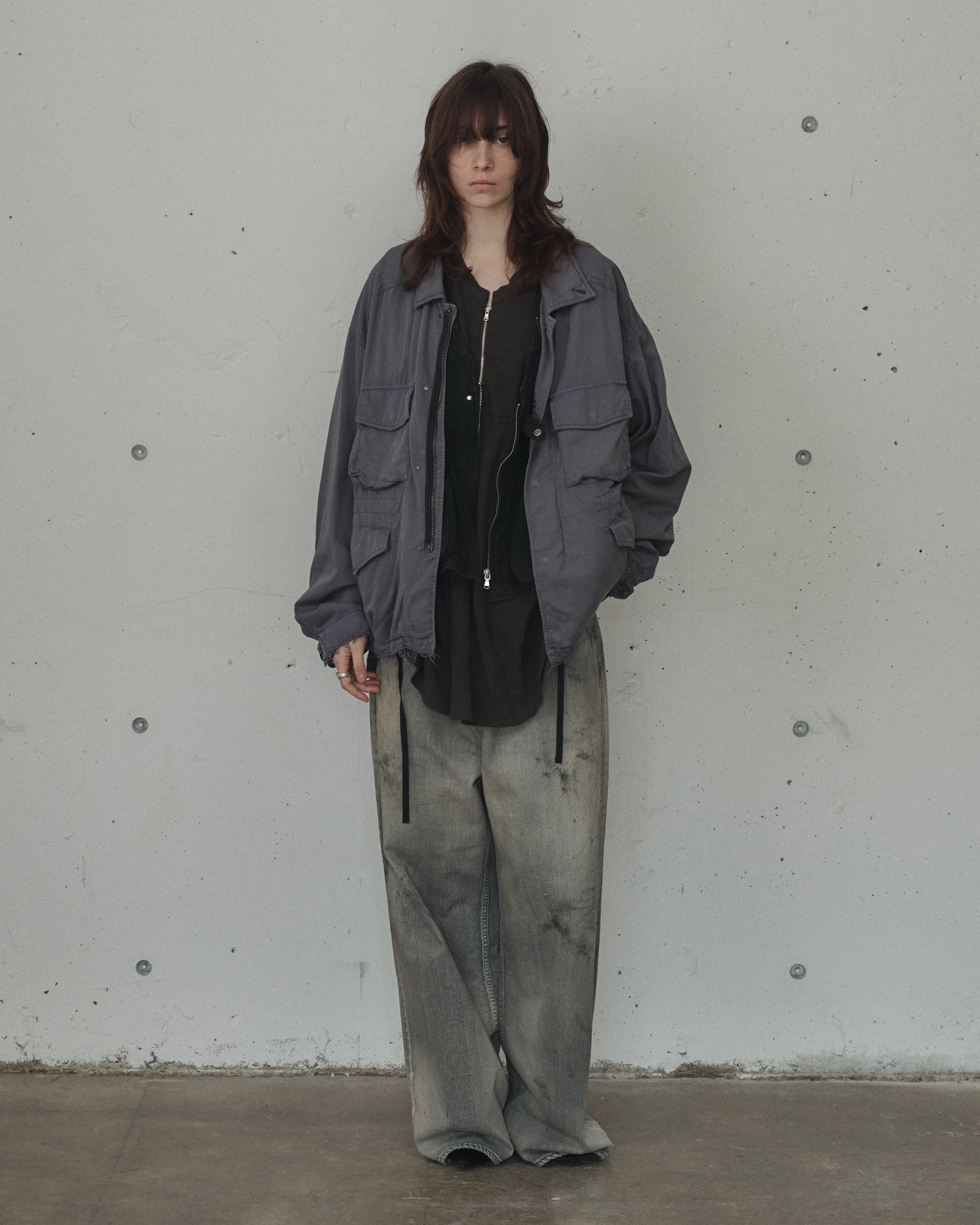 AGING FIELD JACKET(NAVY) – ANCELLM