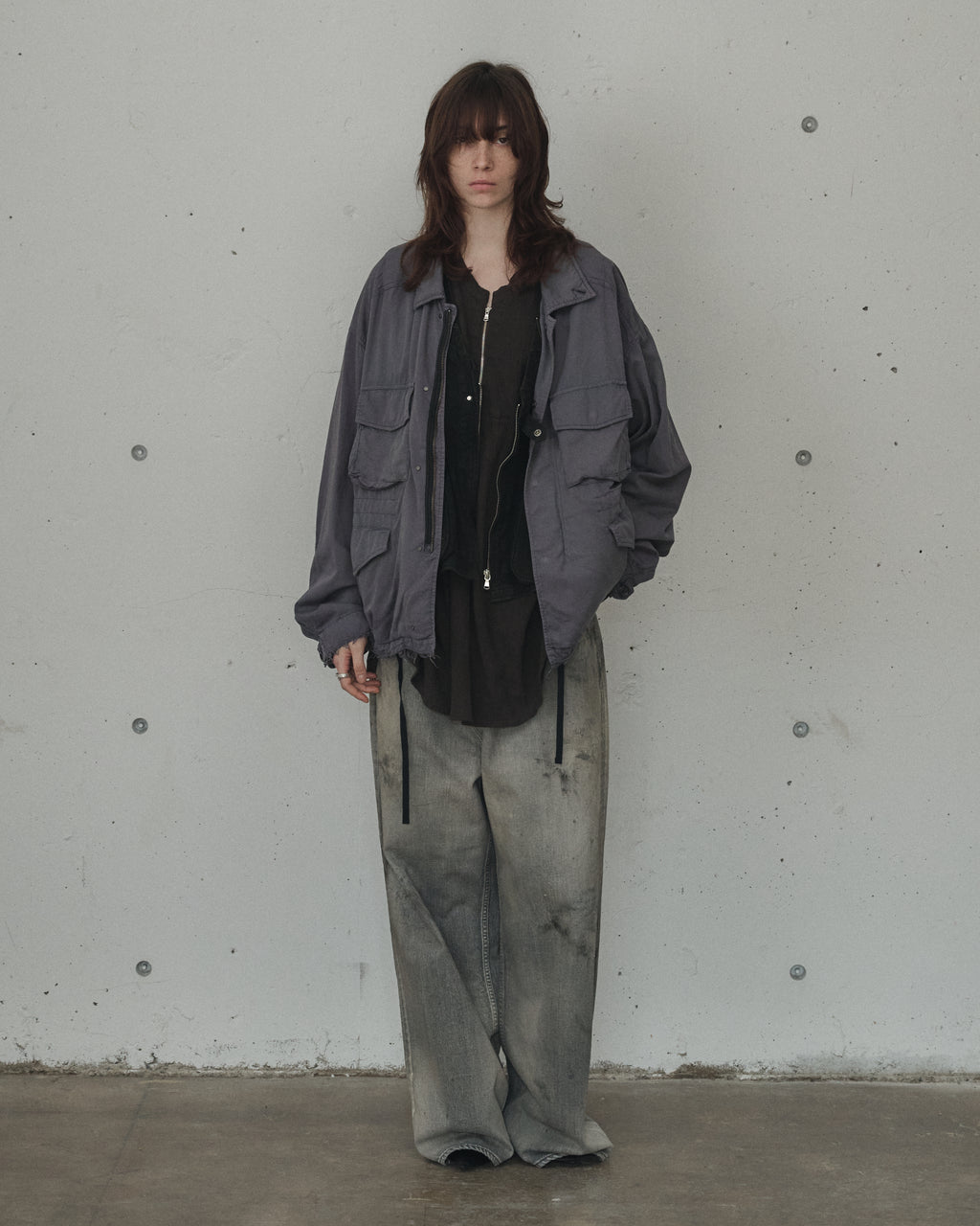 AGING FIELD JACKET(NAVY)