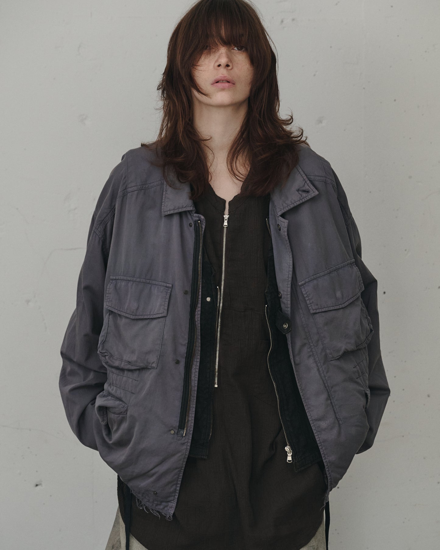 AGING FIELD JACKET(NAVY)