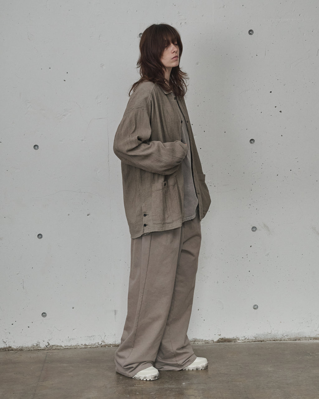 2TUCK SWEAT PANTS(GREIGE)