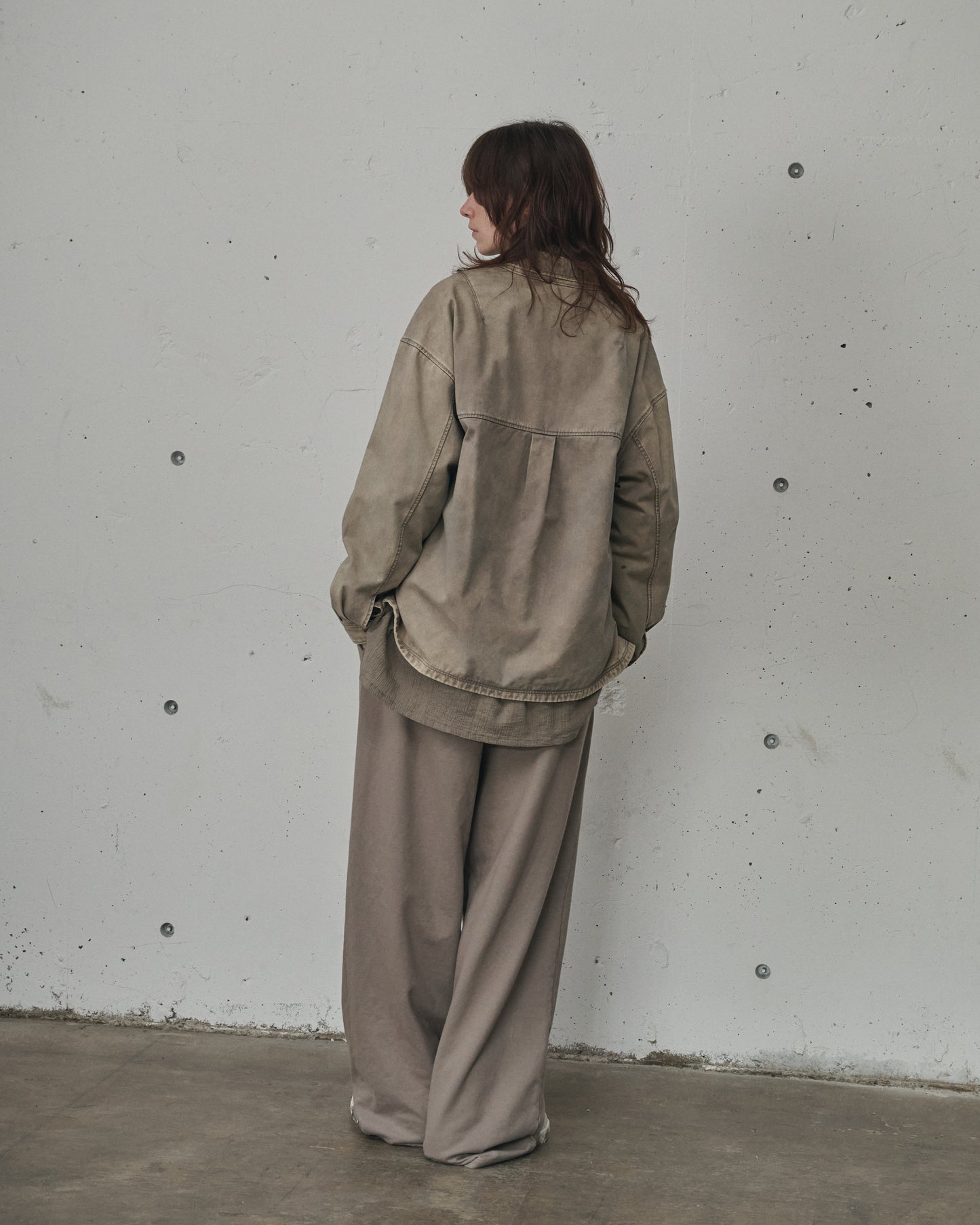 2TUCK SWEAT PANTS(GREIGE)