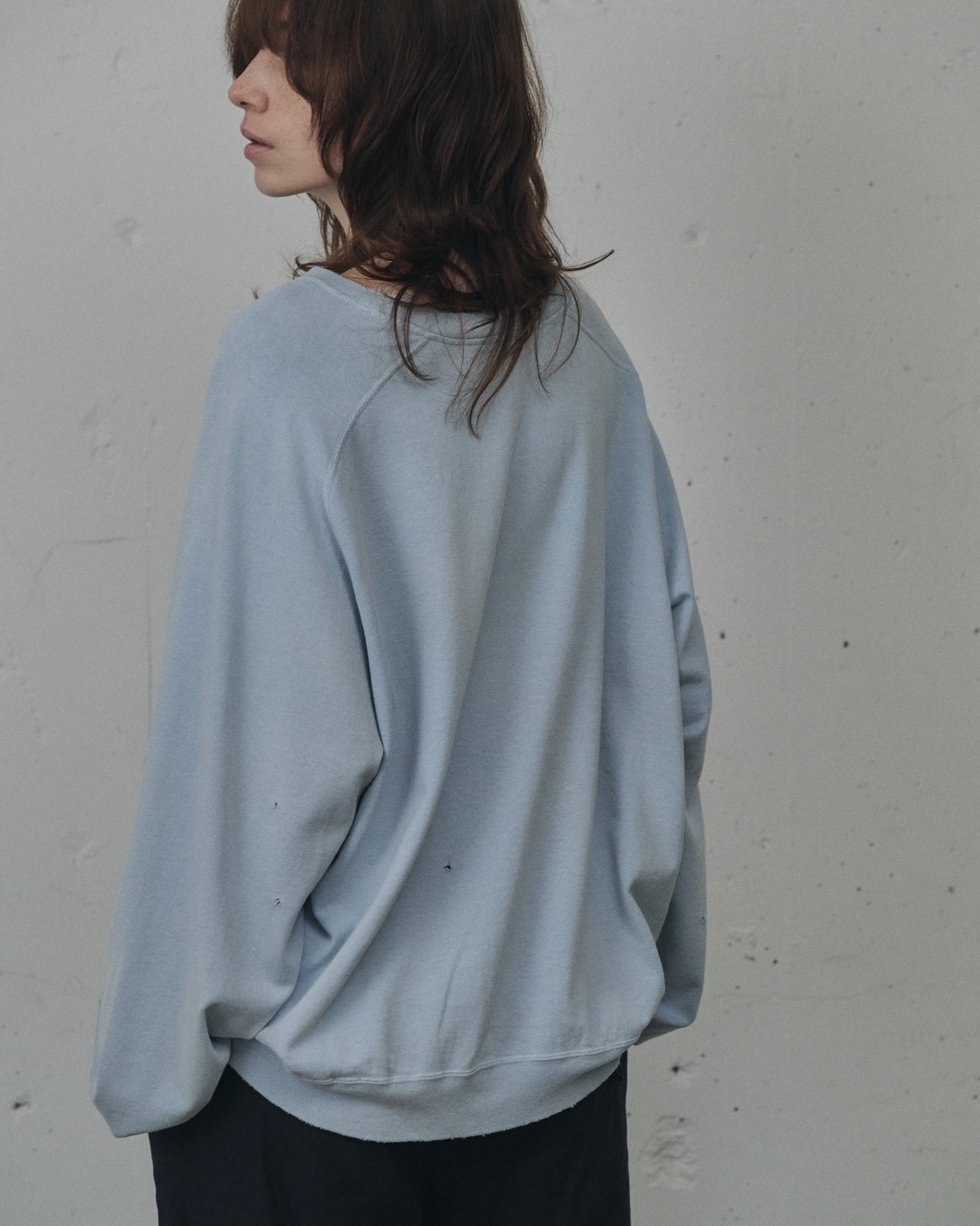 LIGHT LOOP SWEAT SHIRT(SAX)