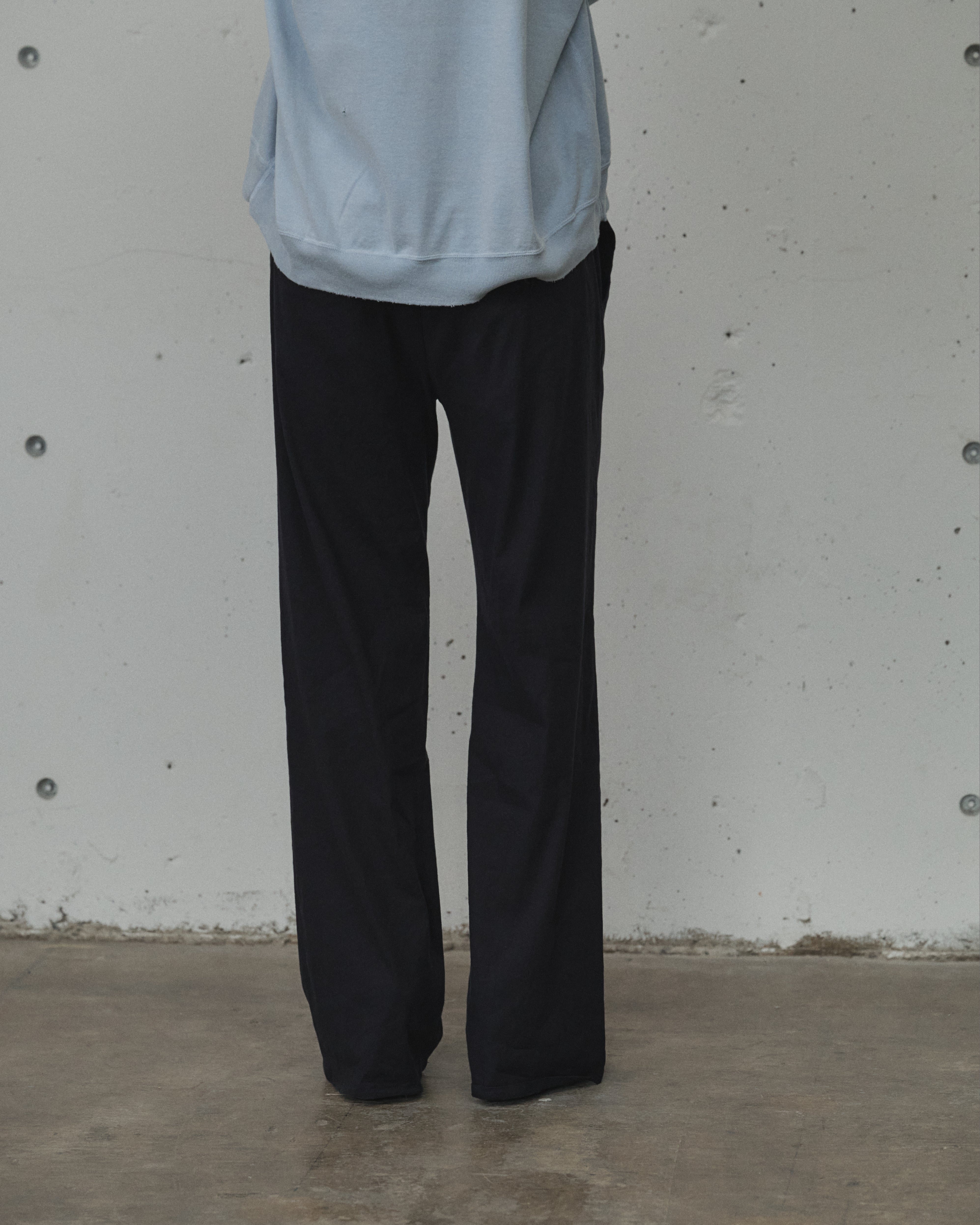 パンツ ancellm 25aw shoe cut slacks L/R SHOE CUT SLACKS(NAVY) – ANCELLM