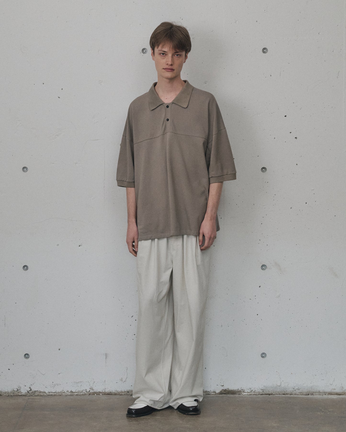 FOOTBALL S/S POLO(GREIGE)