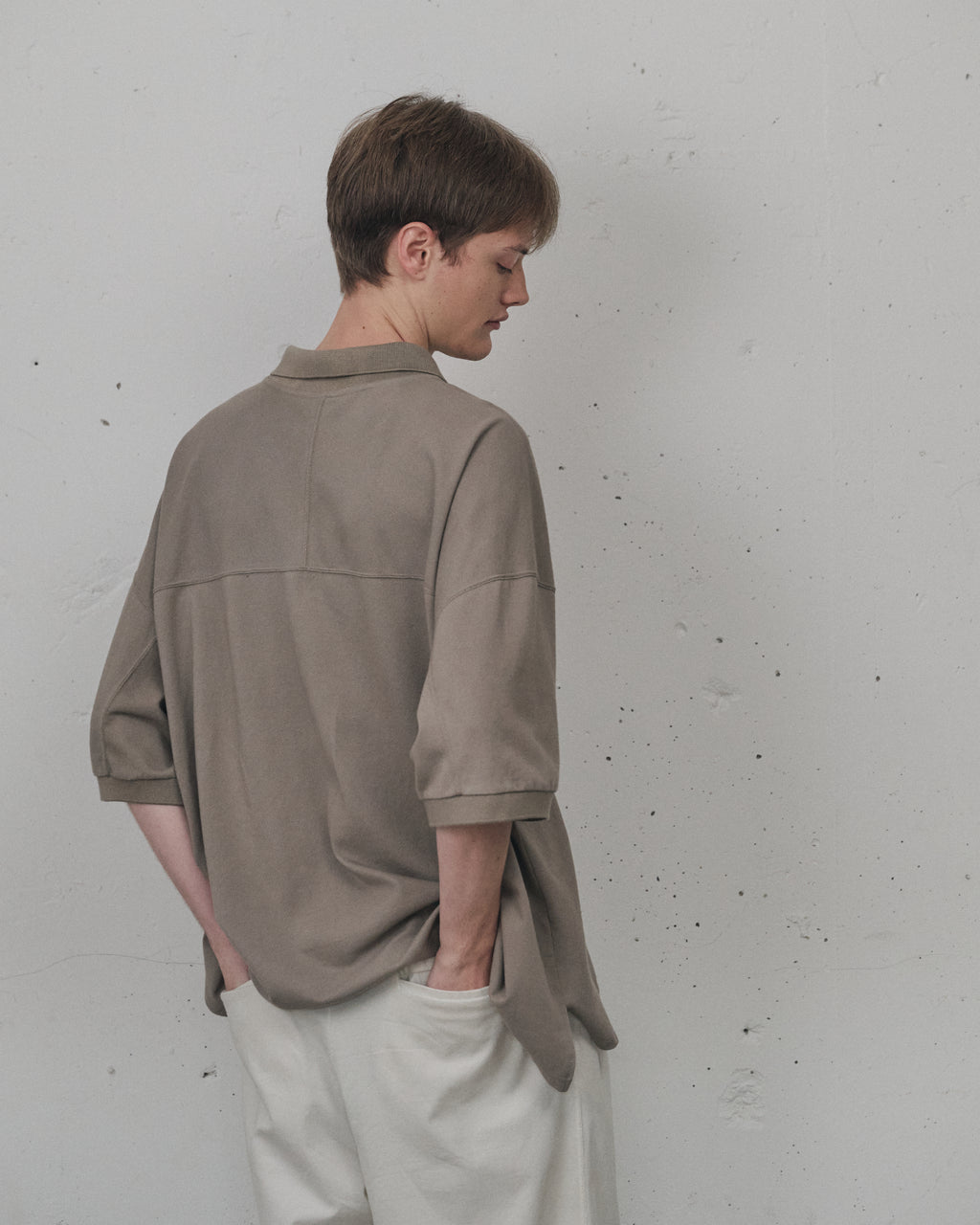 25SS ANCELLM アンセルム S/S POLO SHIRT(GRAY) L/S POLO(GRAY) – ANCELLM