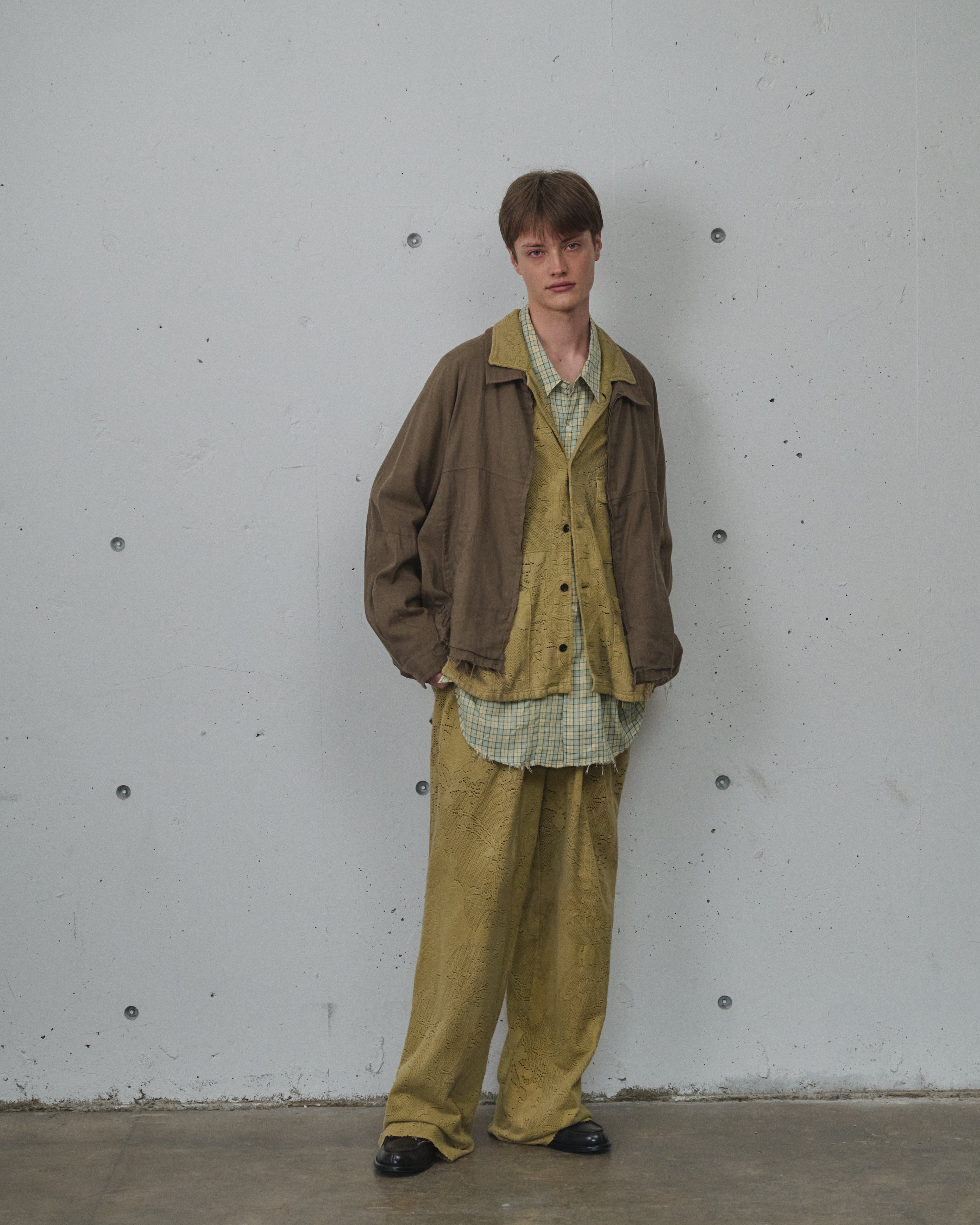 L/N ZIPUP SHIRT JACKET(BROWN) – ANCELLM