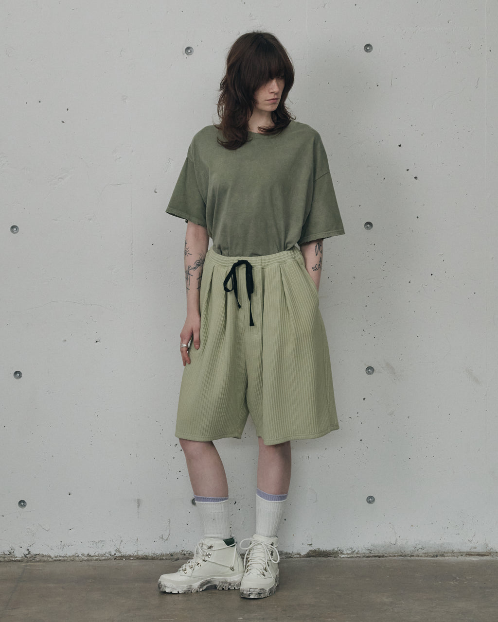 EMBROIDERY T-SHIRT(GRAYMINT) – ANCELLM