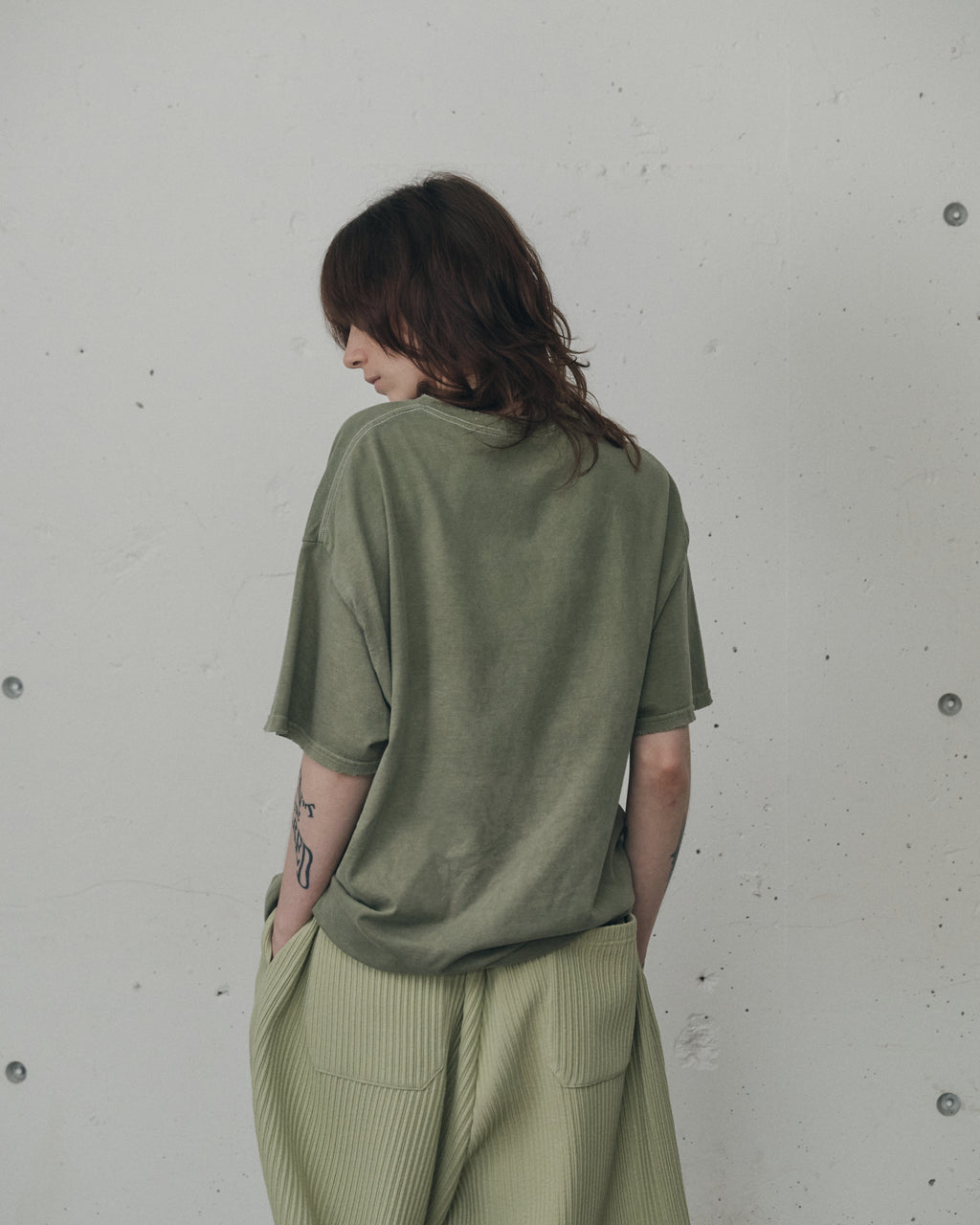 EMBROIDERY T-SHIRT(GRAYMINT) – ANCELLM