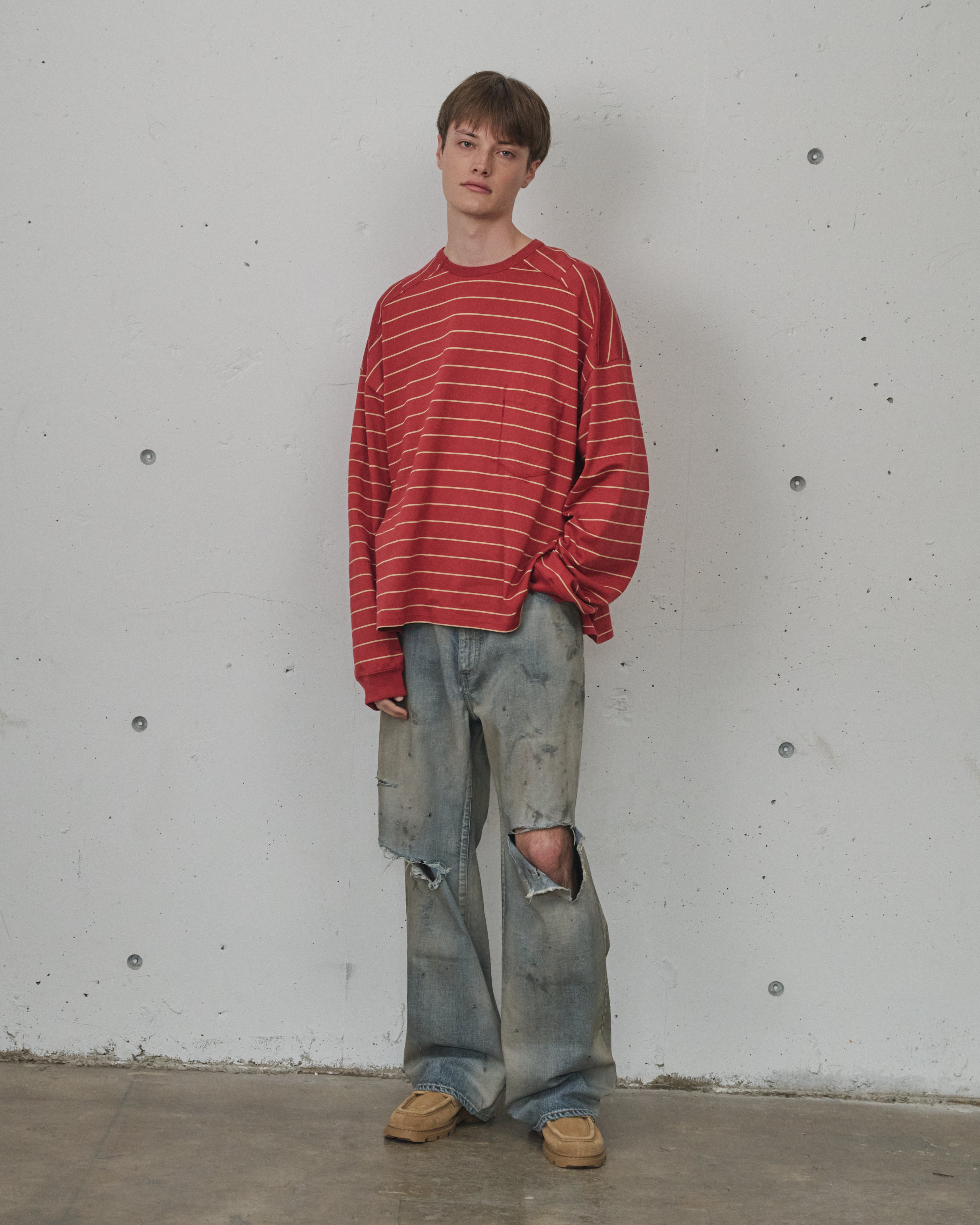 CRASH MIDDLE STRAIGHT 5P DENIM PANTS(INDIGO) – ANCELLM