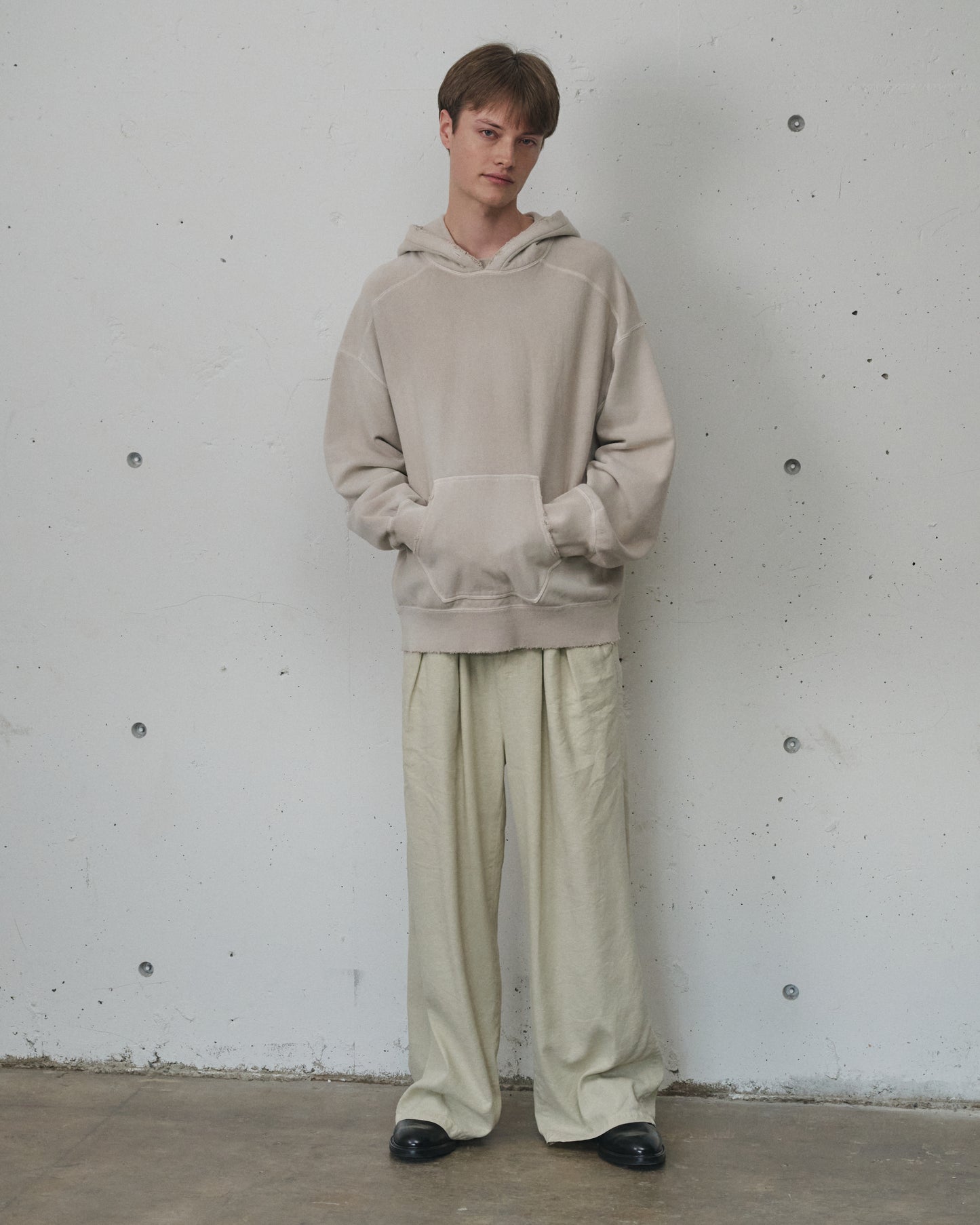 SWITCHING HOODIE(PINKBEIGE)